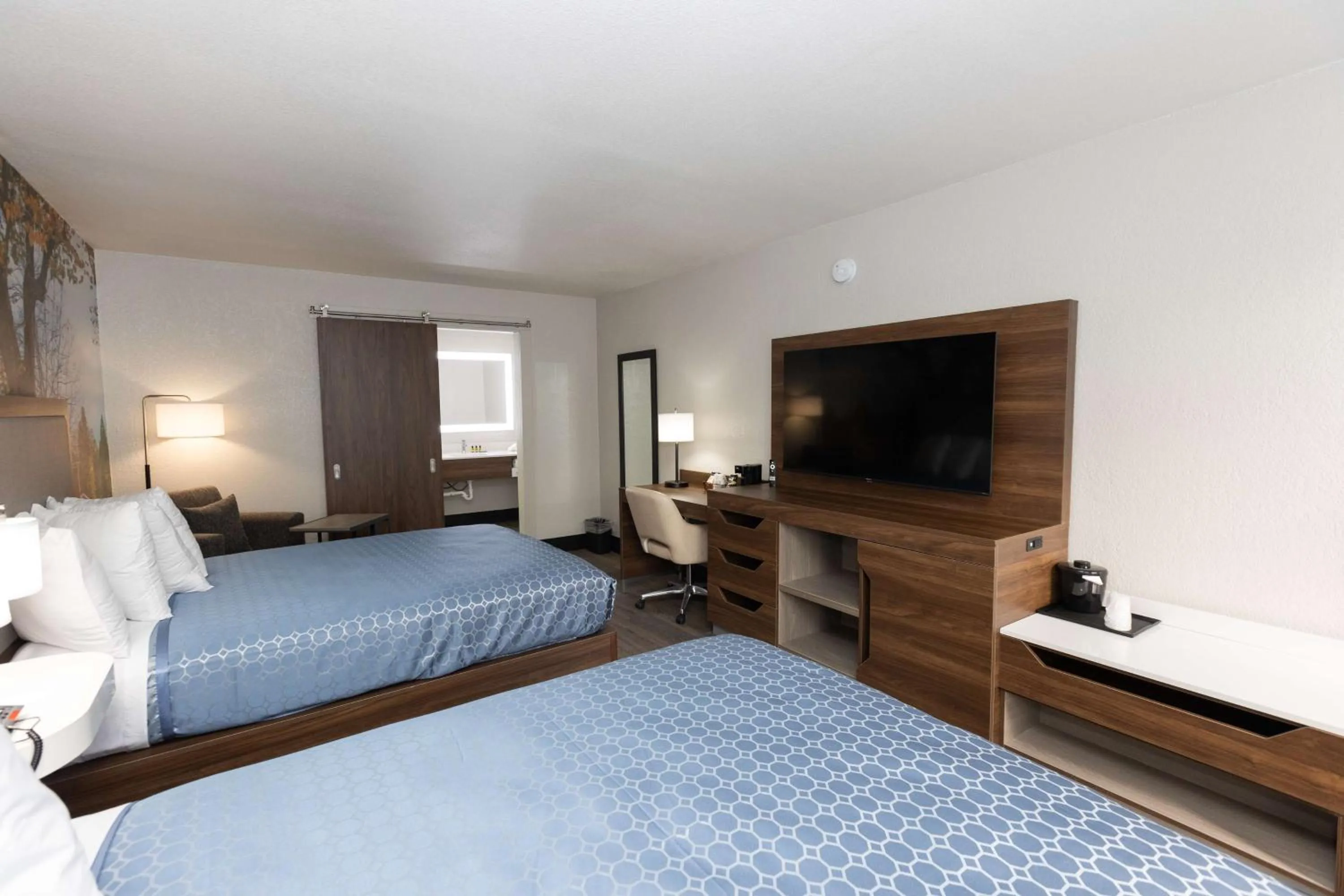 Bedroom, Bed in Bhagat Hotels Stone Mountain Atlanta BW Signature Collection