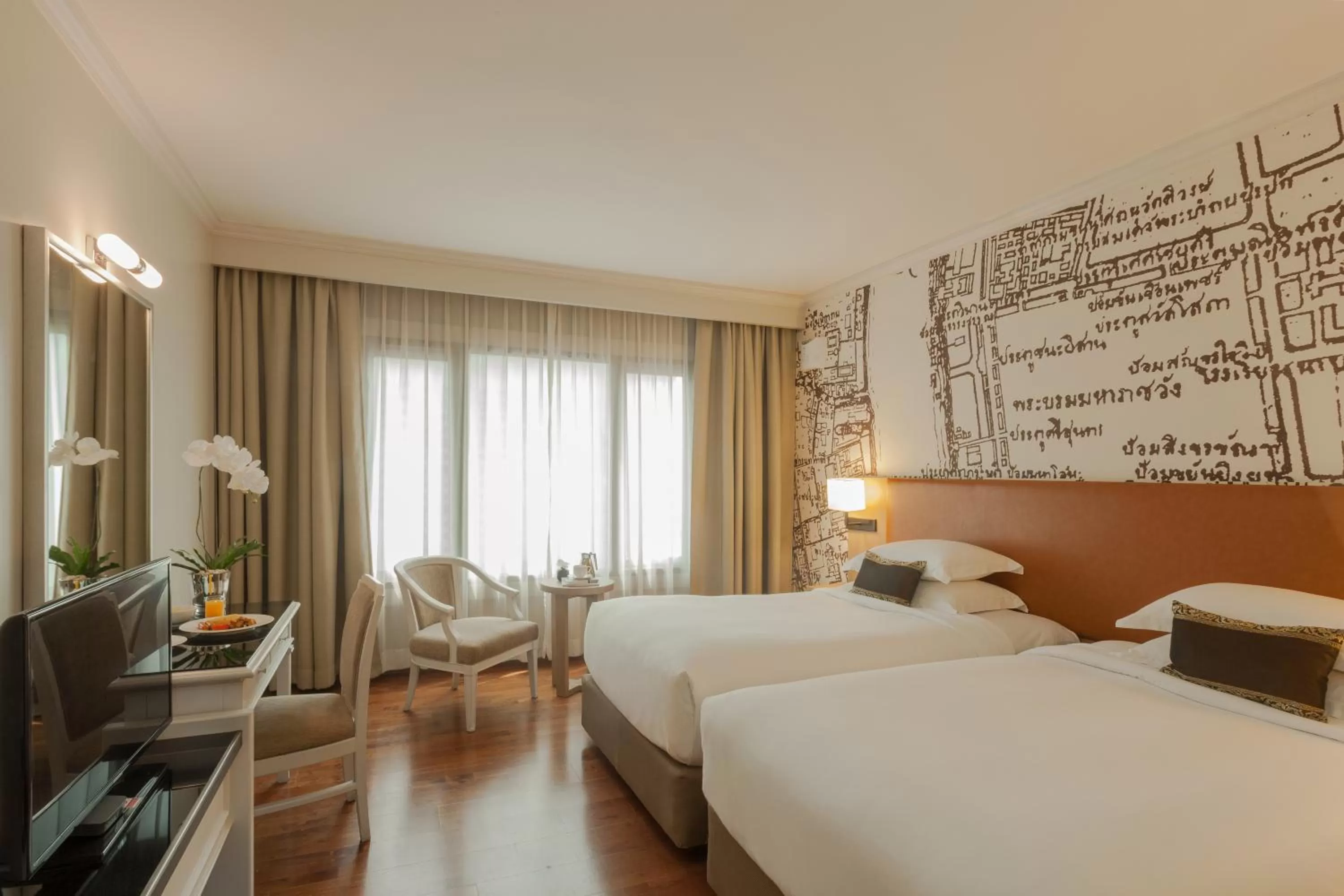 Deluxe Twin Room in Grand Fortune Hotel Bangkok - SHA Extra Plus