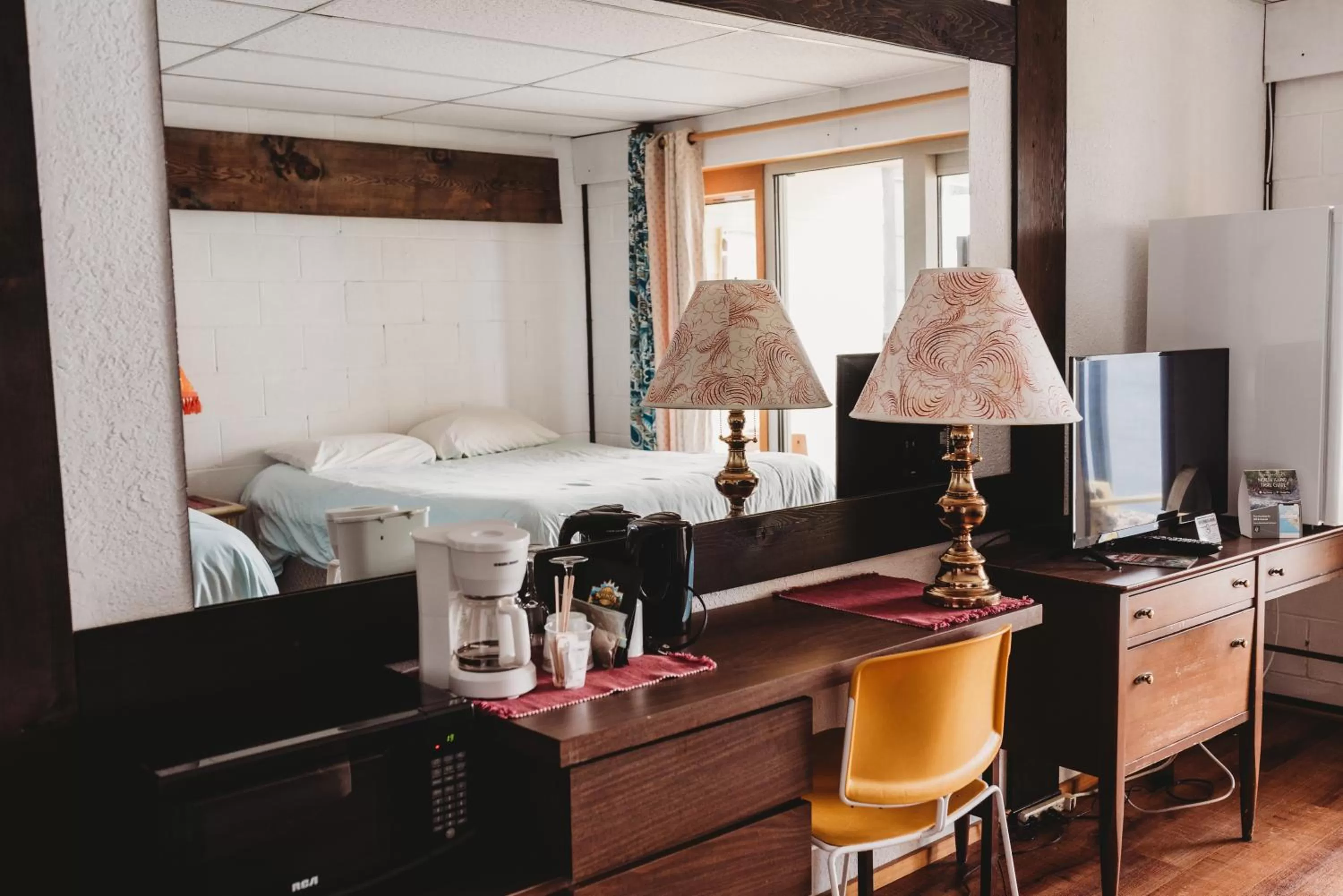 Bed in The Oceanfront Hotel