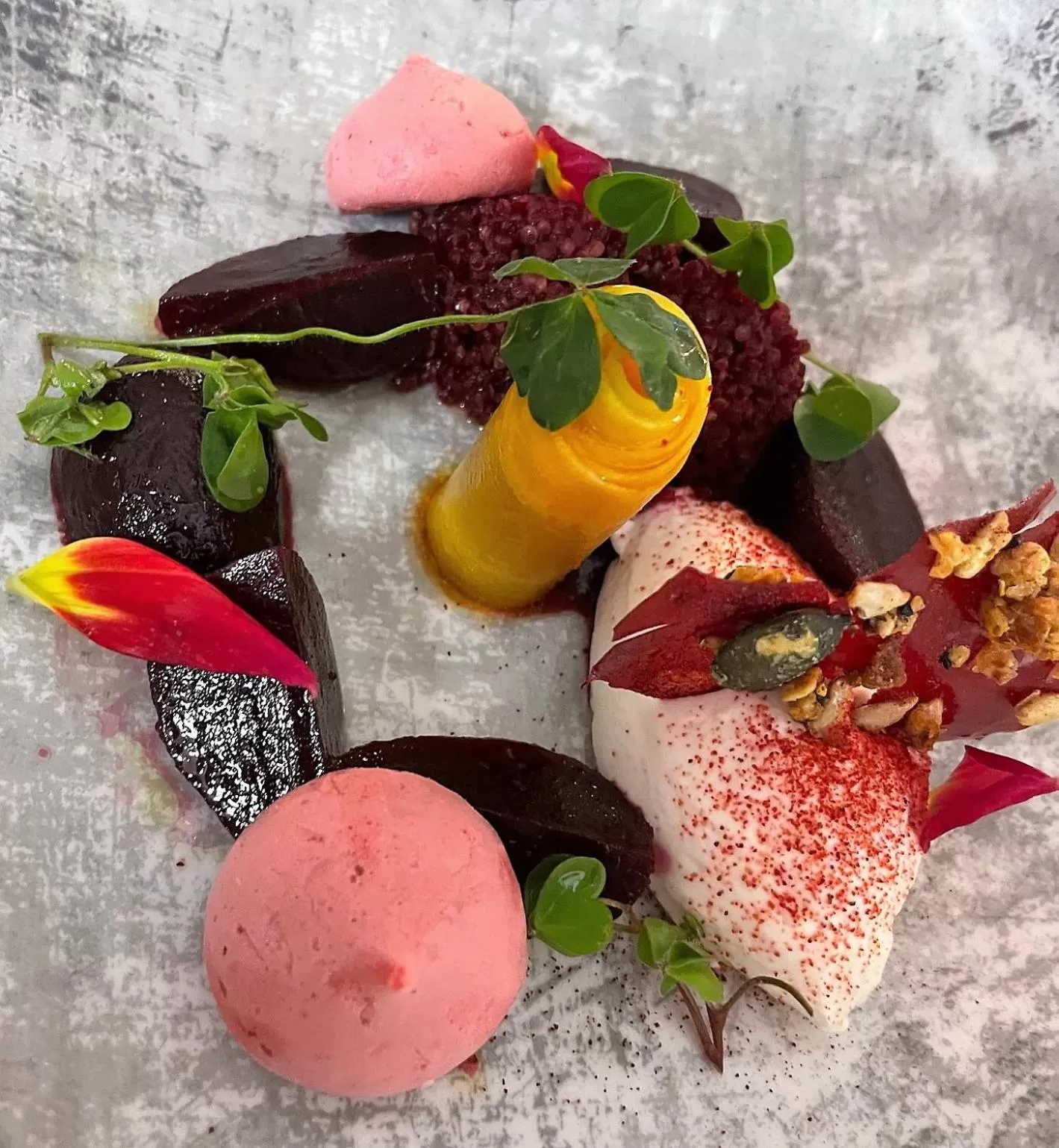 Food close-up in Craig-y-Dderwen Riverside Hotel