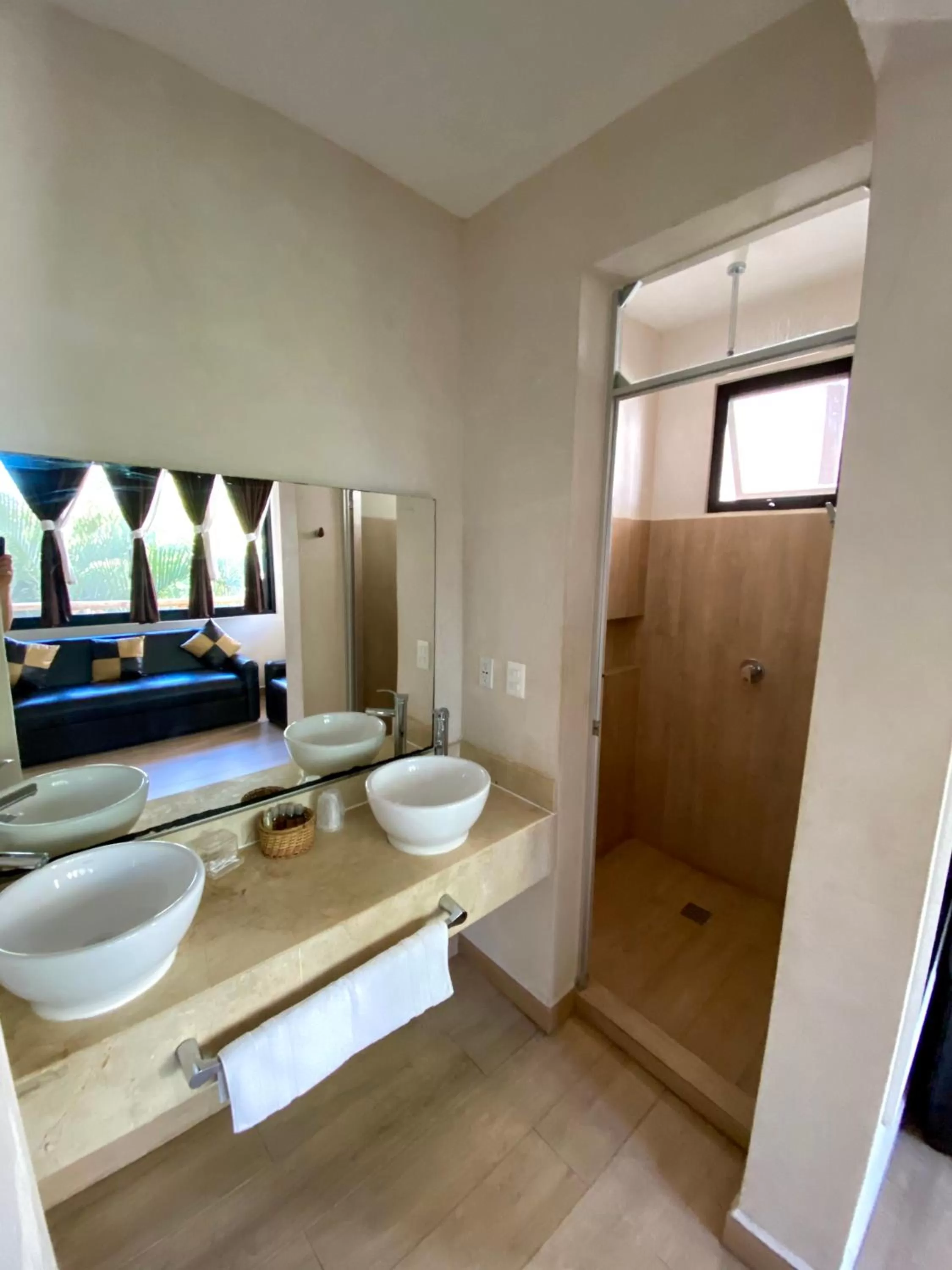 Shower in Pacha Tulum Boutique Hotel