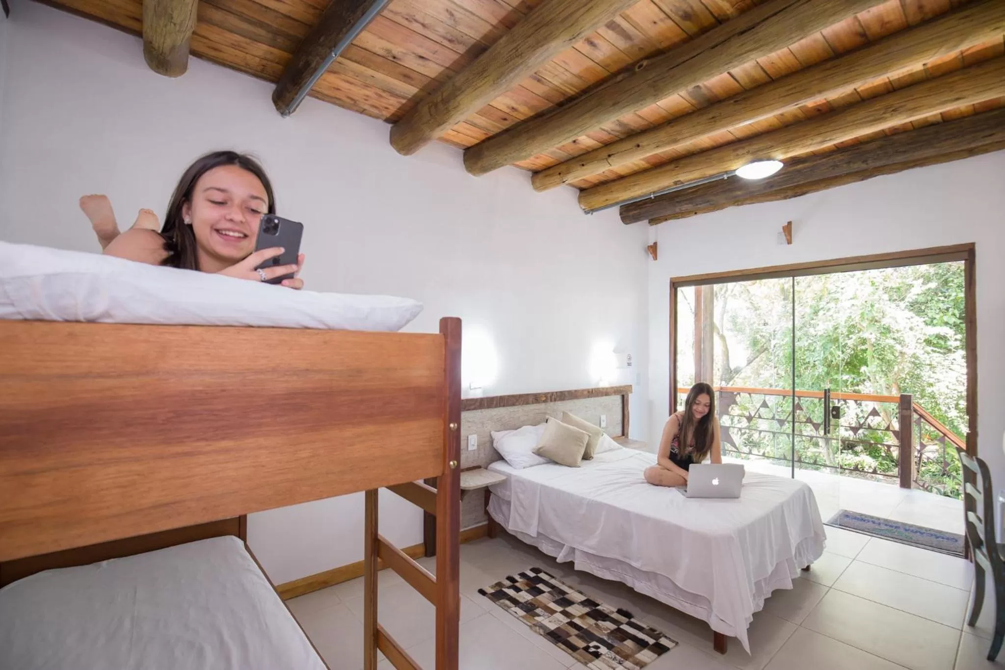 Bed in Hotel Chácara das Flores