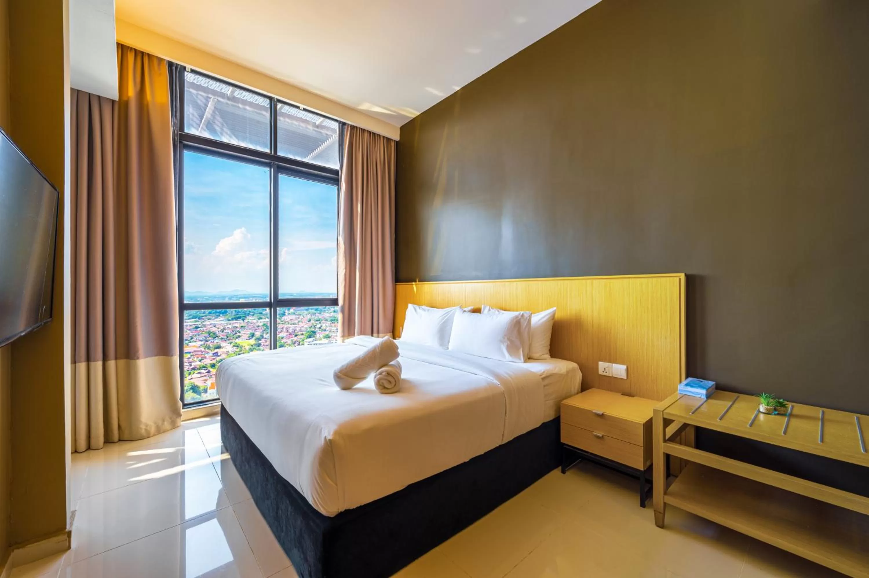 Bedroom, Bed in Greystone 99 Suites