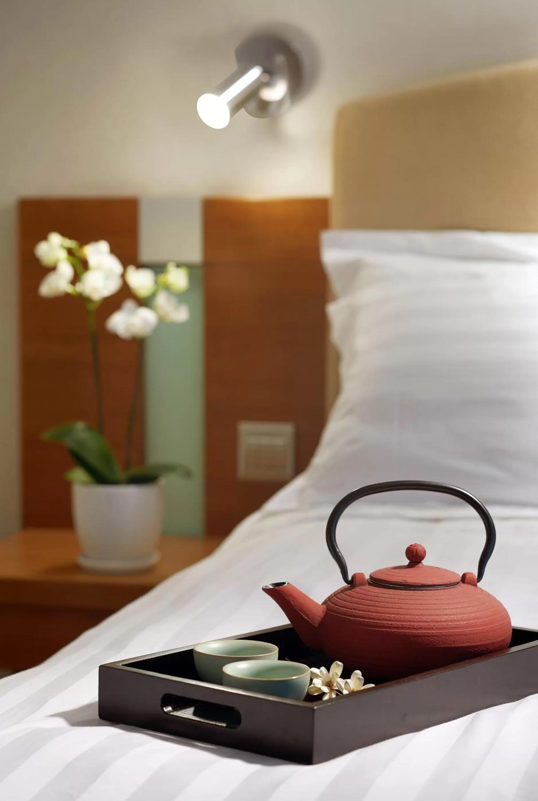 Decorative detail, Bed in Wharney Hotel