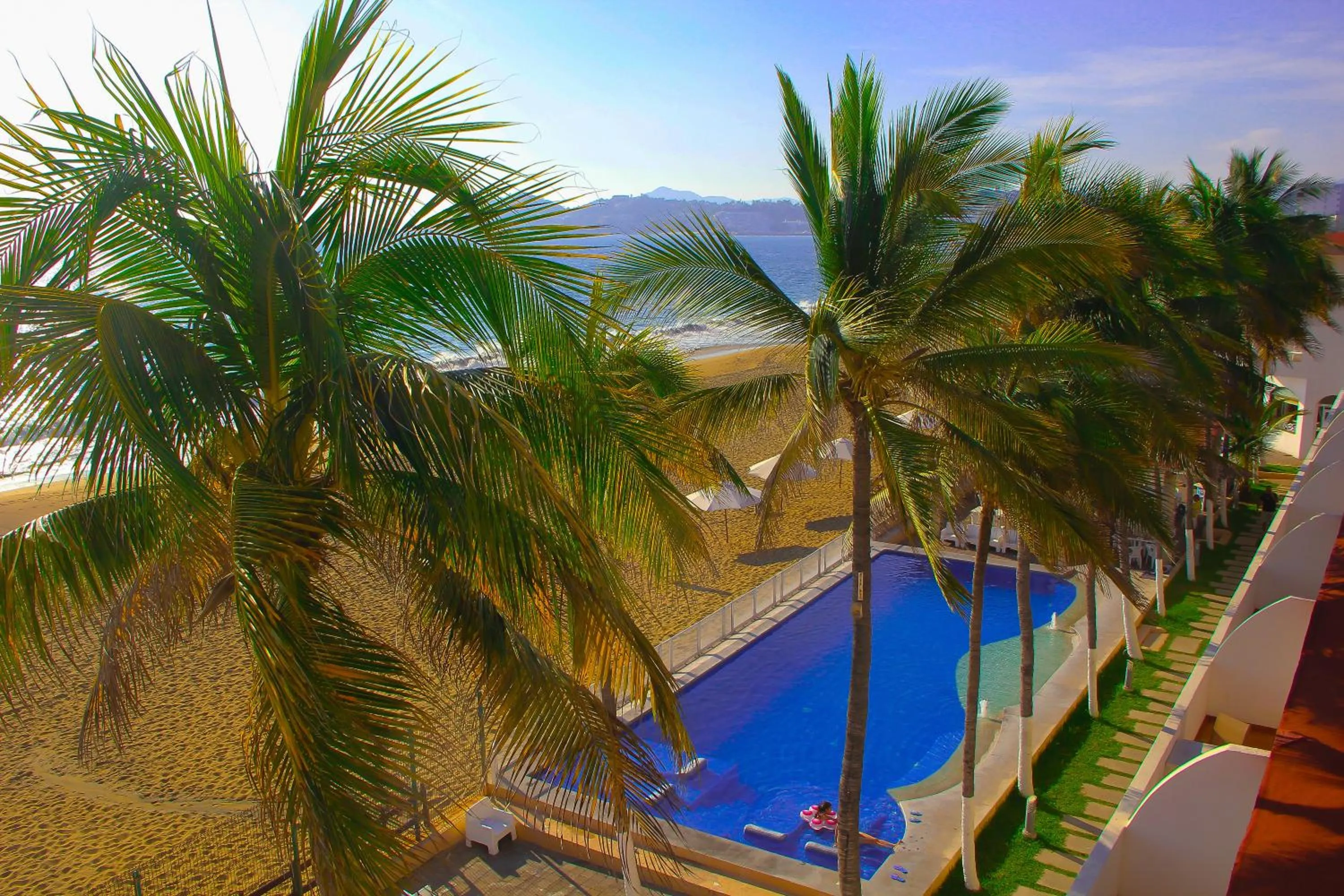 Pool view in Hotel Marbella