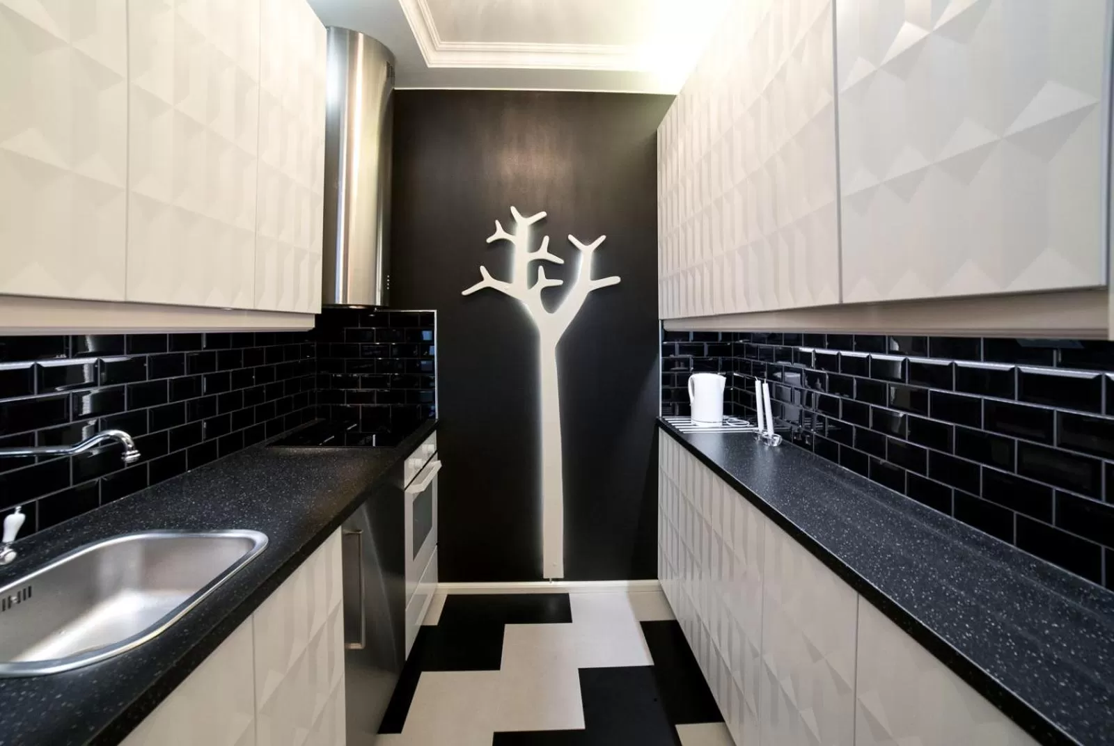 Kitchen or kitchenette in Hotelli Olof