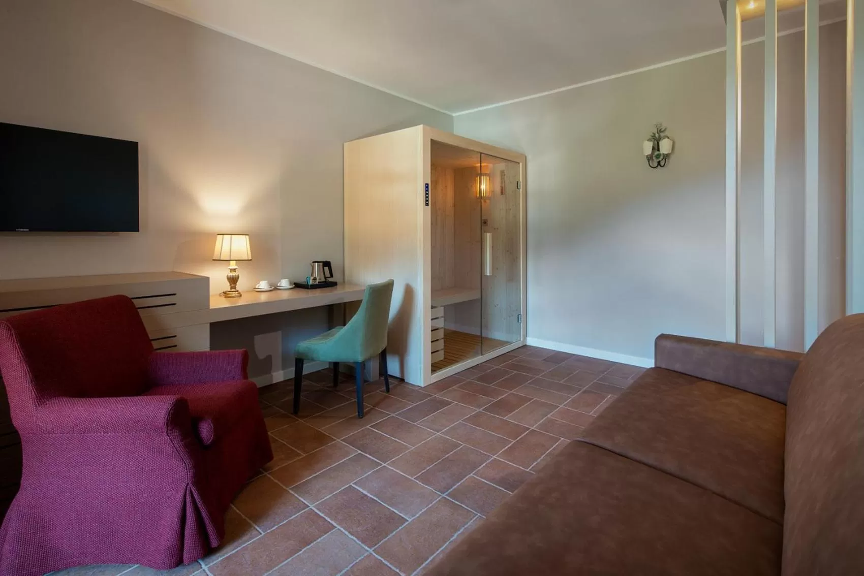 Sauna in Altarocca Wine Resort Adults Only