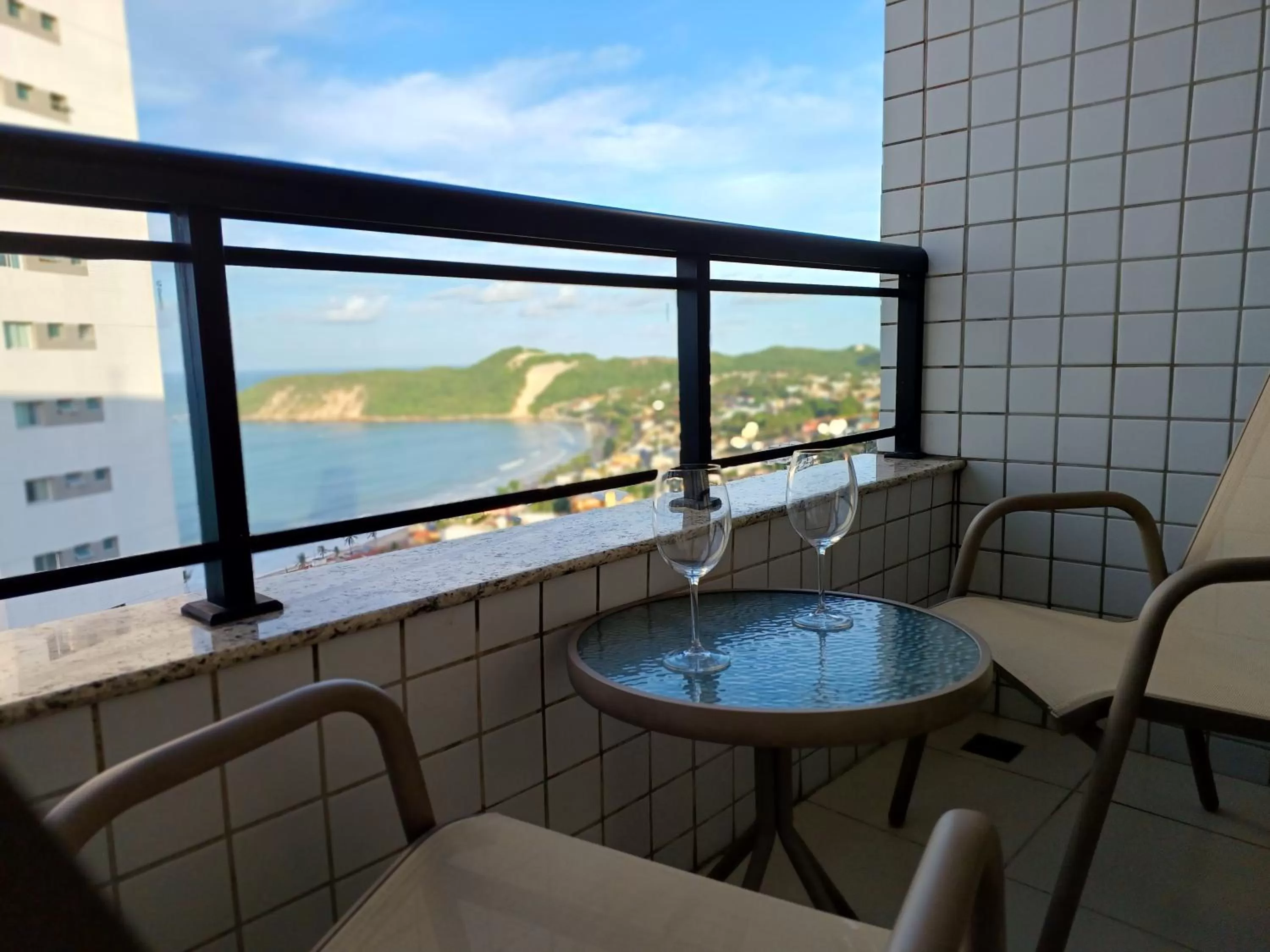 Balcony/Terrace in Ponta Negra Flat Confort 18 Andar