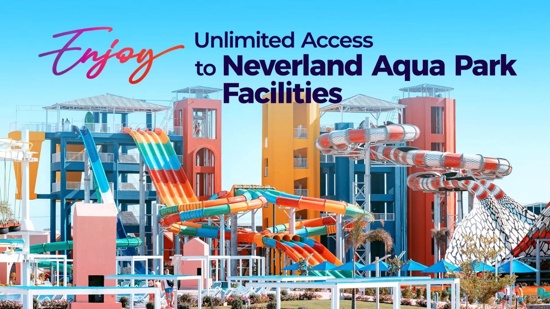 Aqua park in Pickalbatros Alf Leila Wa Leila Resort - Neverland Hurghada