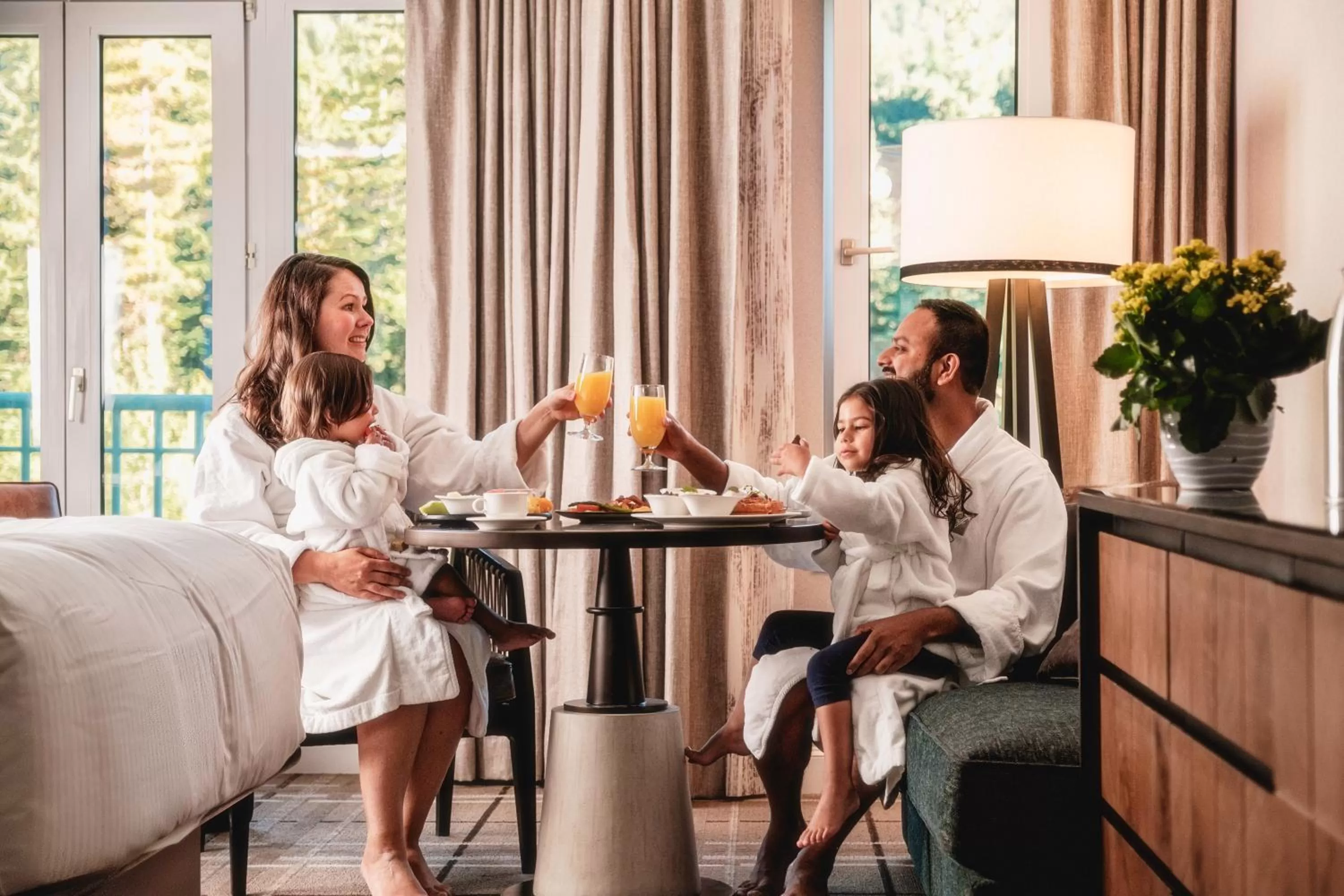 Seating area in Fairmont Chateau Whistler