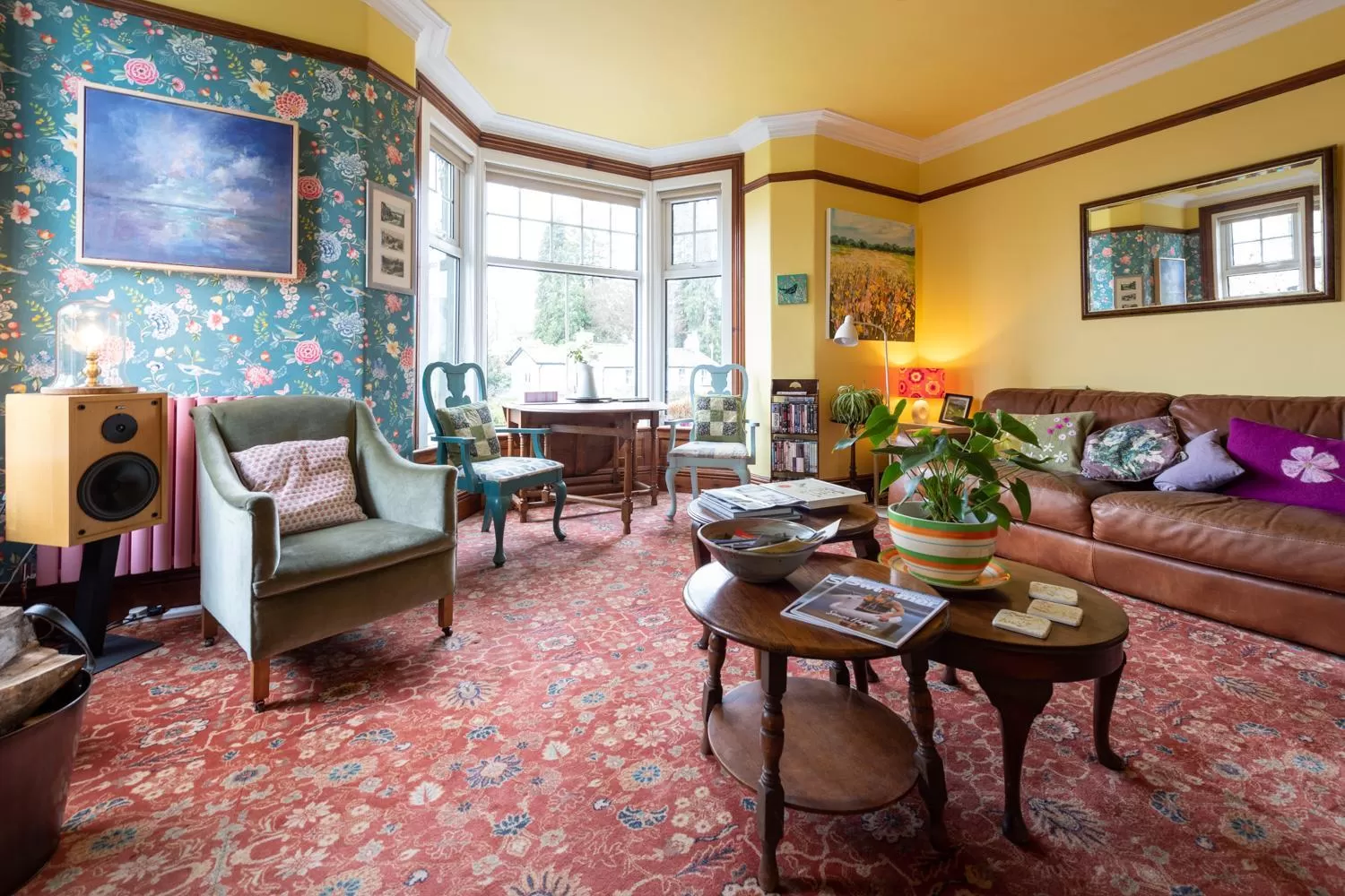 Communal lounge/ TV room in The Mount B&B