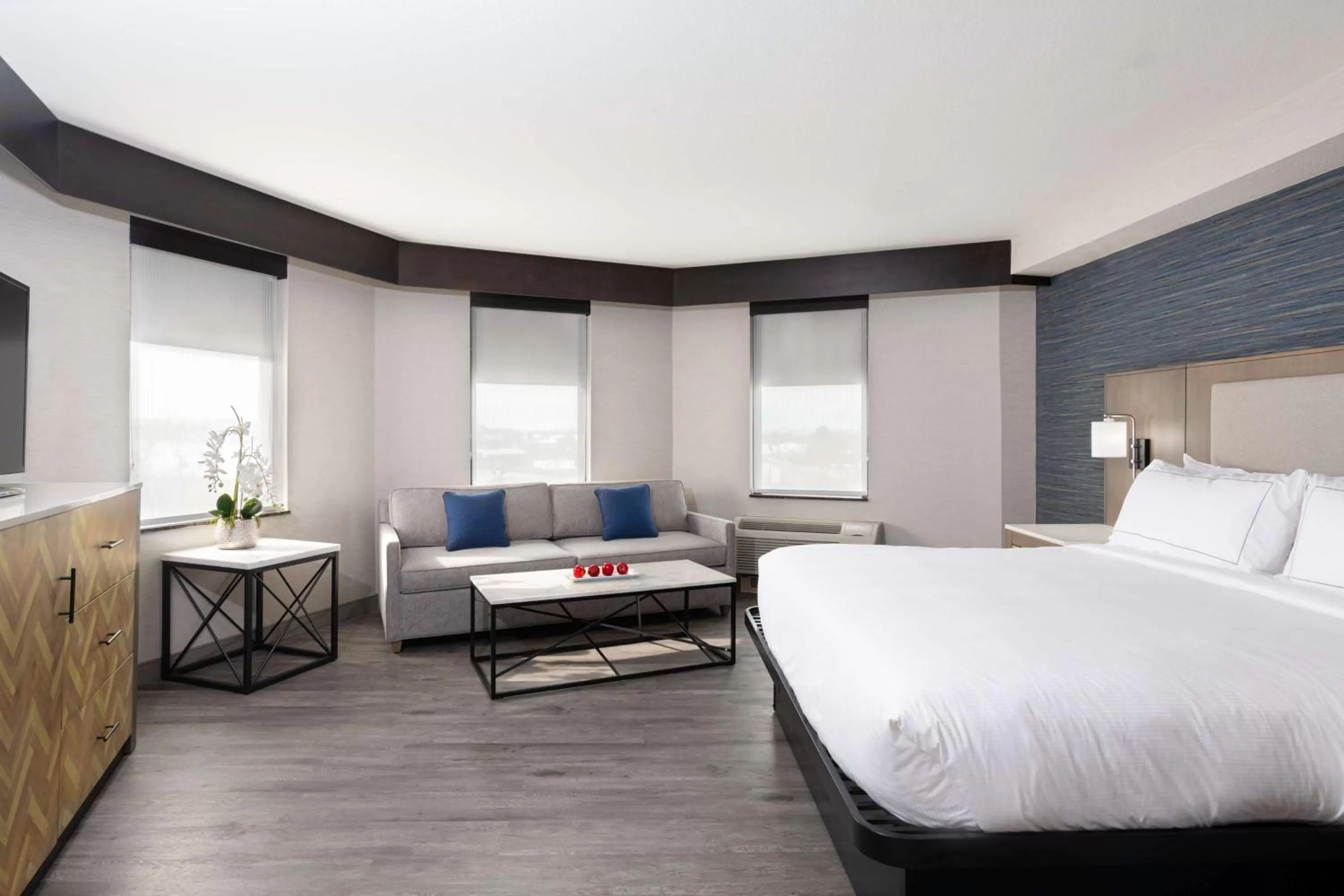 Living room, Bed in DoubleTree by Hilton Hotel Denver - Thornton