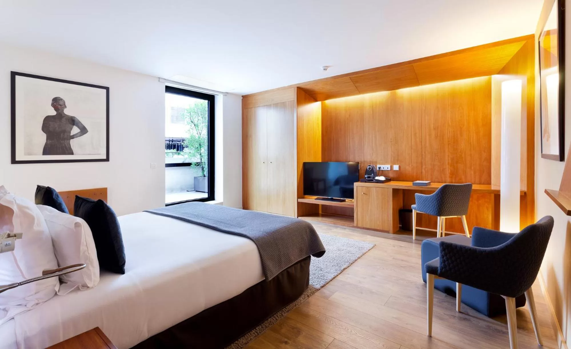 Bed in Hotel Condes de Barcelona