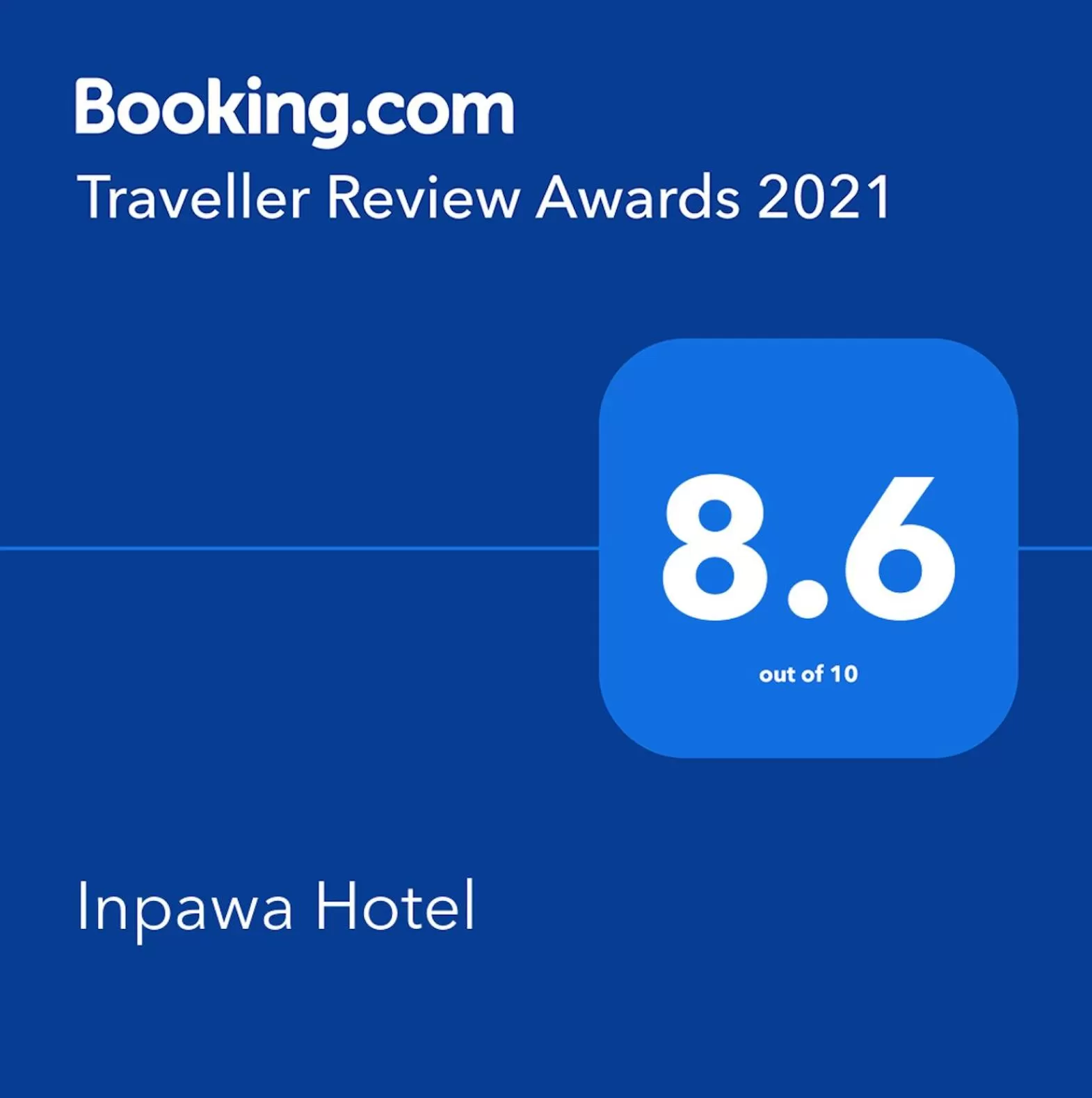 Certificate/Award in Inpawa Hotel