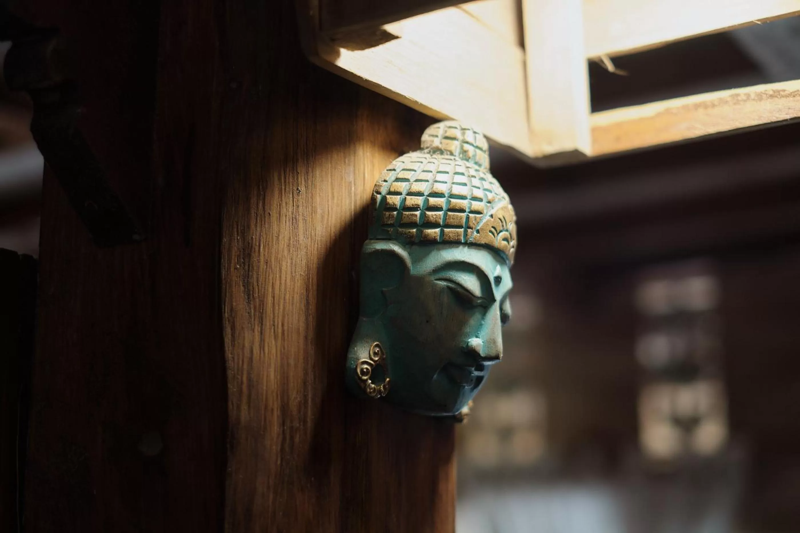 Decorative detail in Joglo Organik Guesthouse