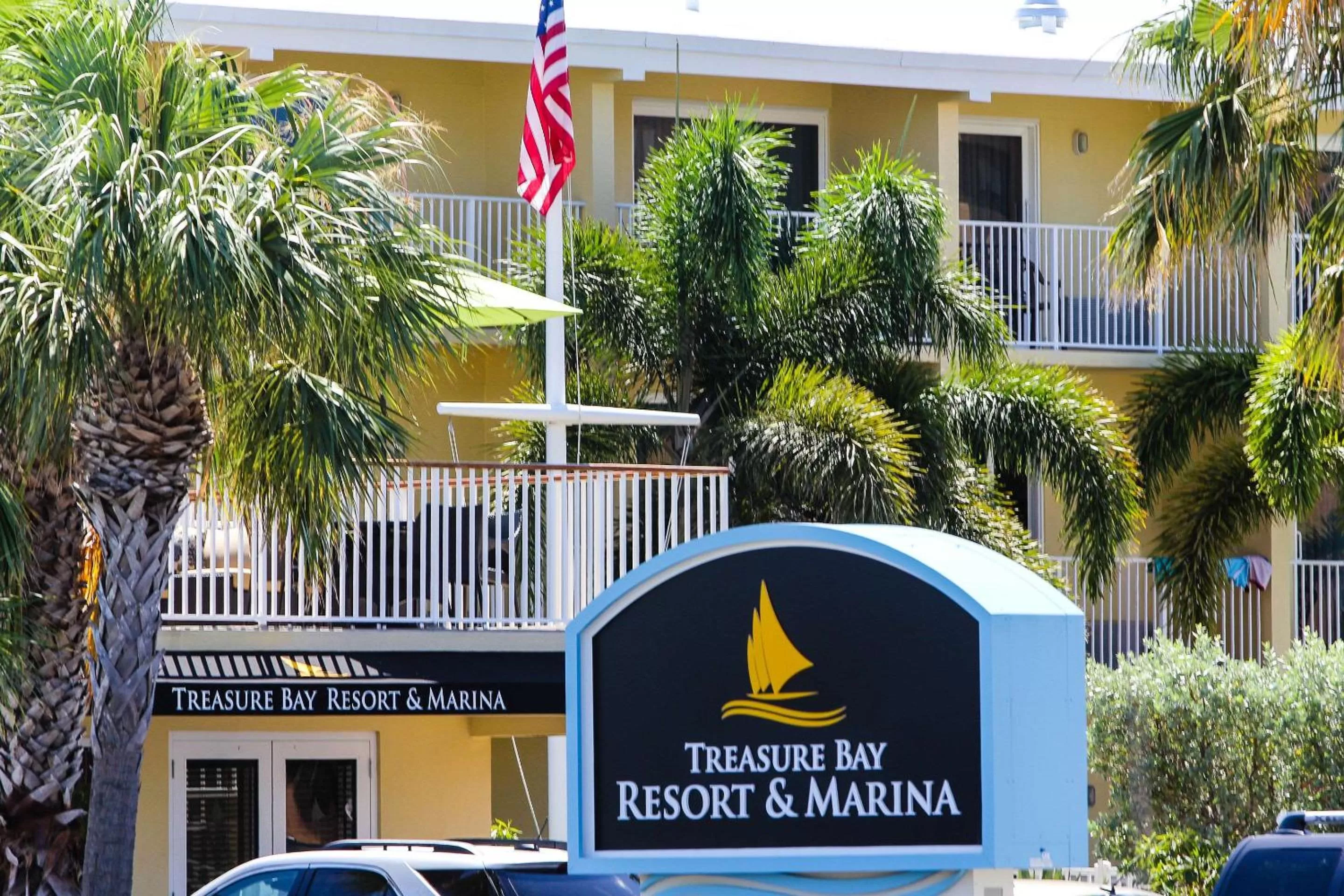 Property building in Treasure Island Hotel and Marina