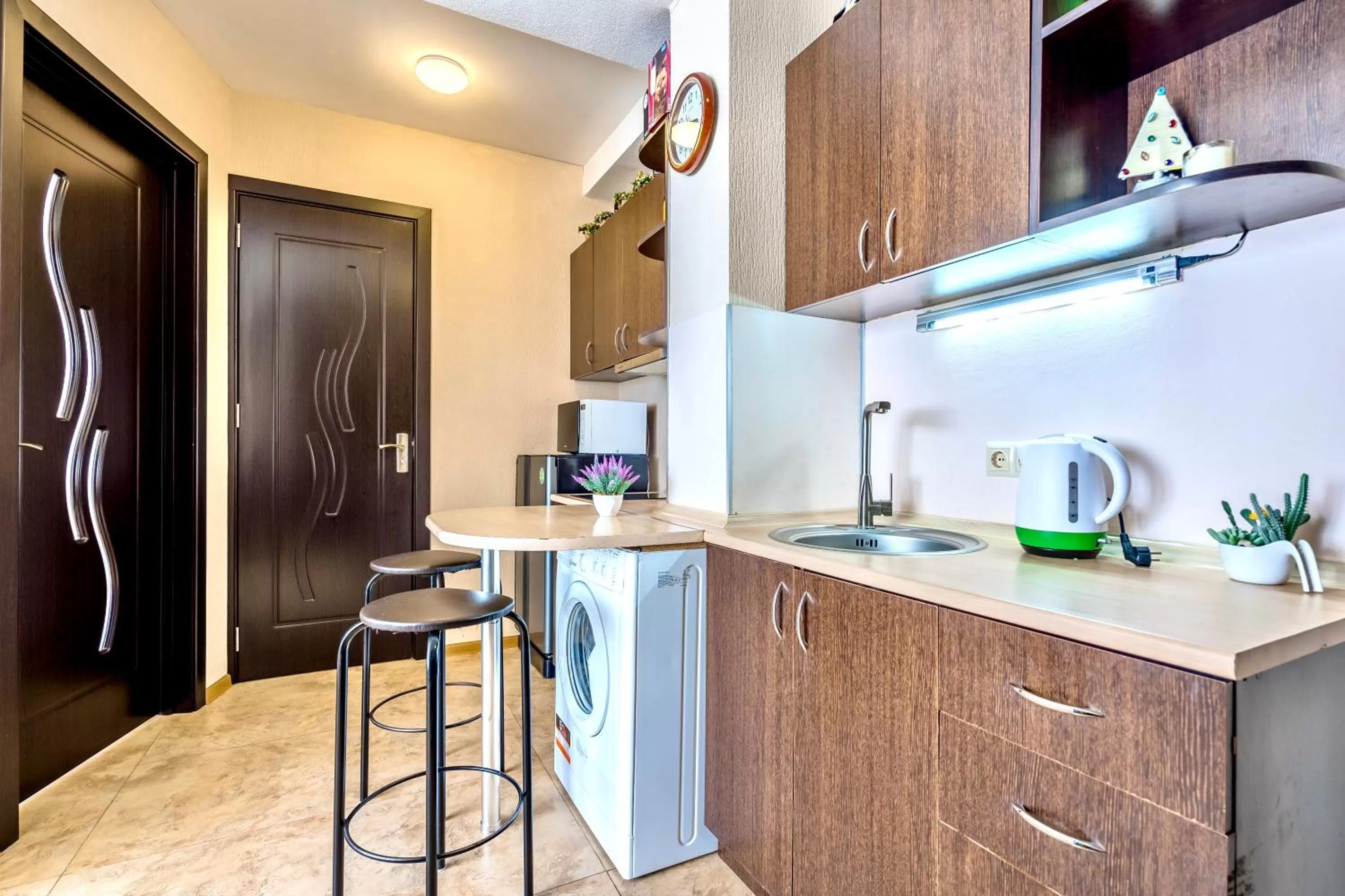 Kitchen or kitchenette, Kitchen/Kitchenette in 2-room Apartment NFT Gudauri Penta 503