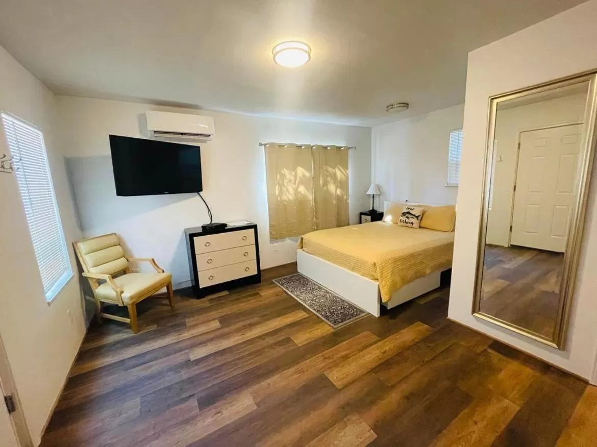 Bed in Riverfront Lodging