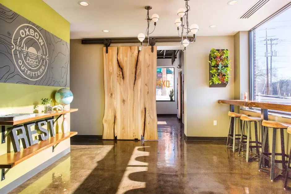 Living room in The Oxbow Hotel