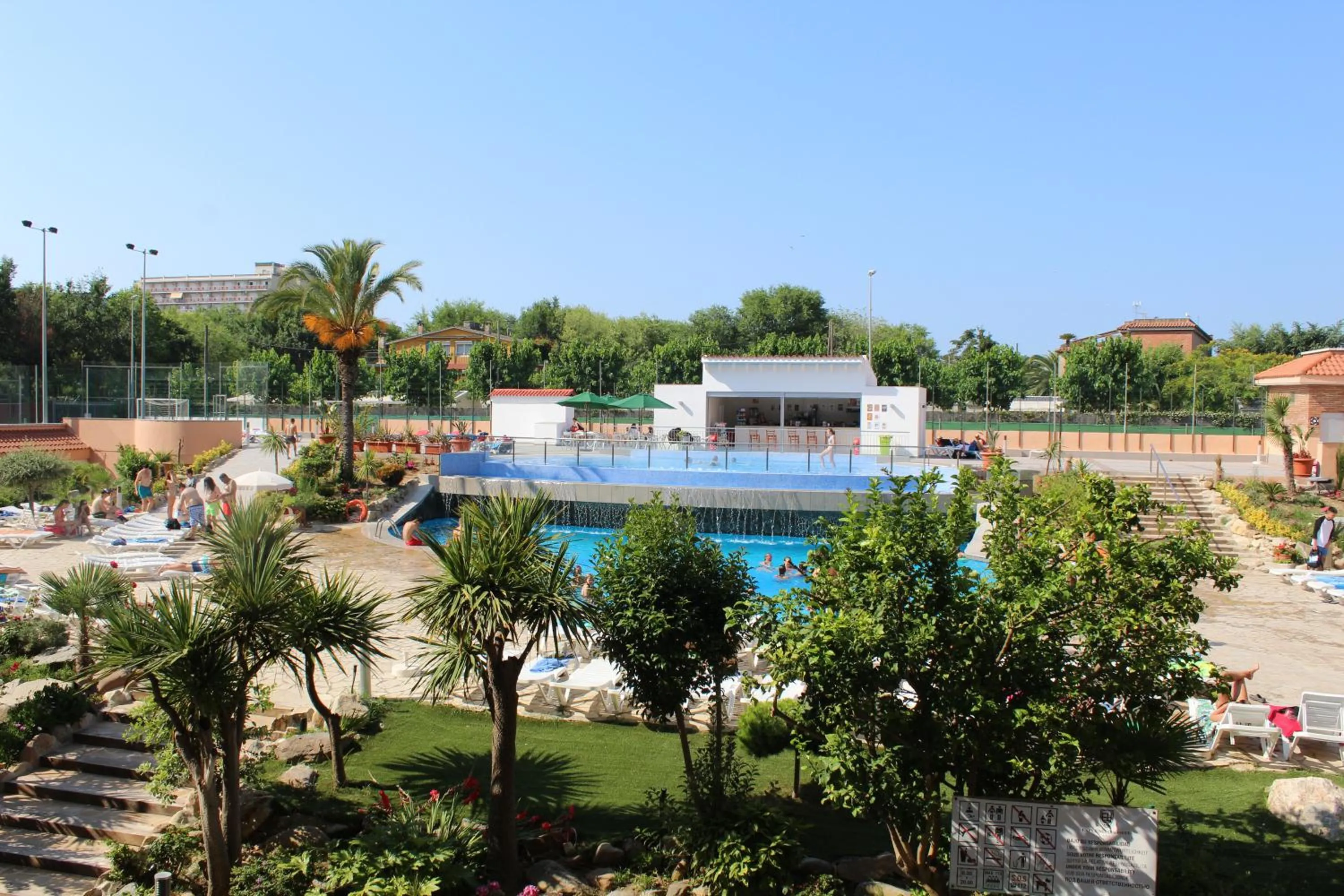 Garden view in Hotel Esplendid