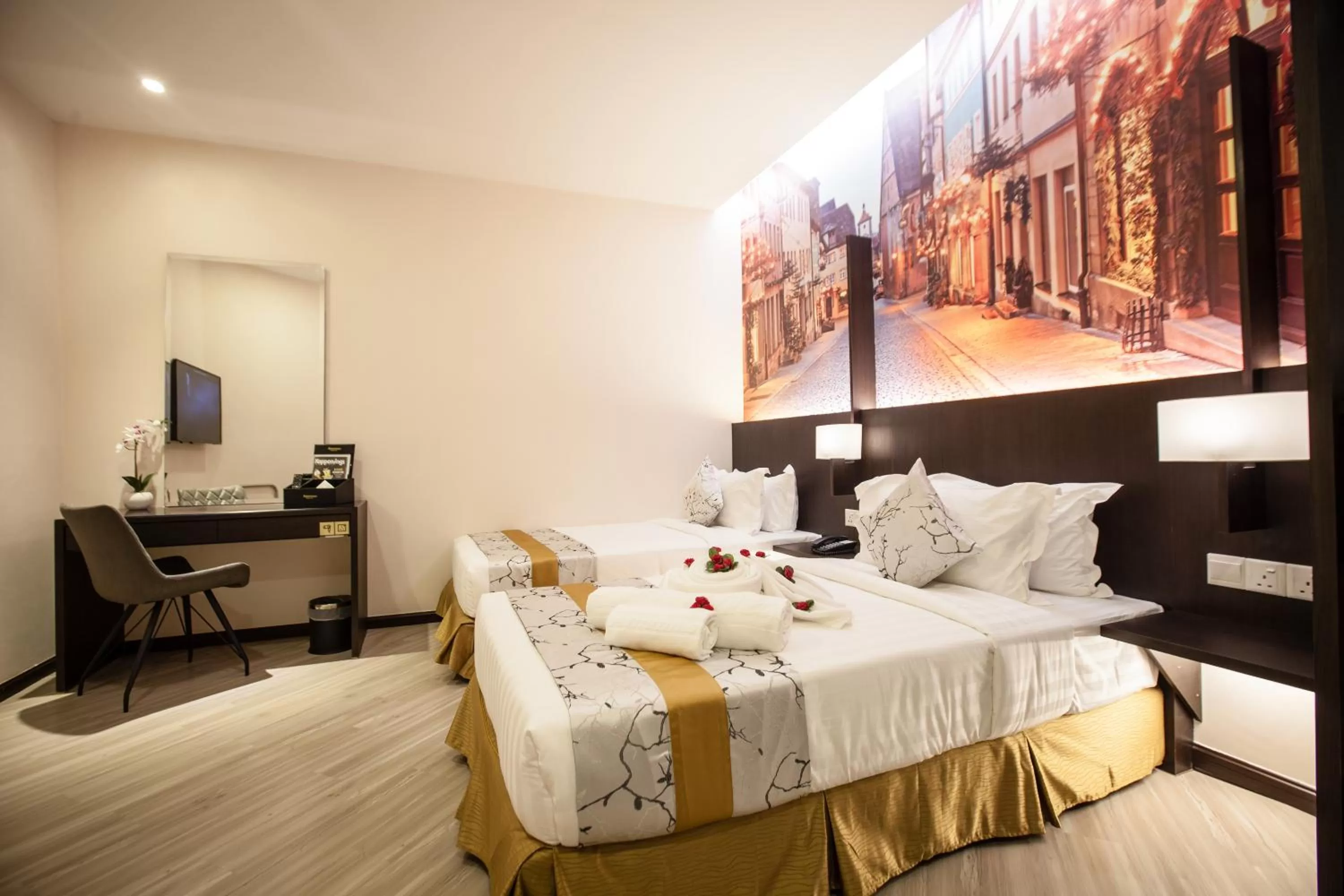 Bed in Amamas Boutique Hotel Kuching