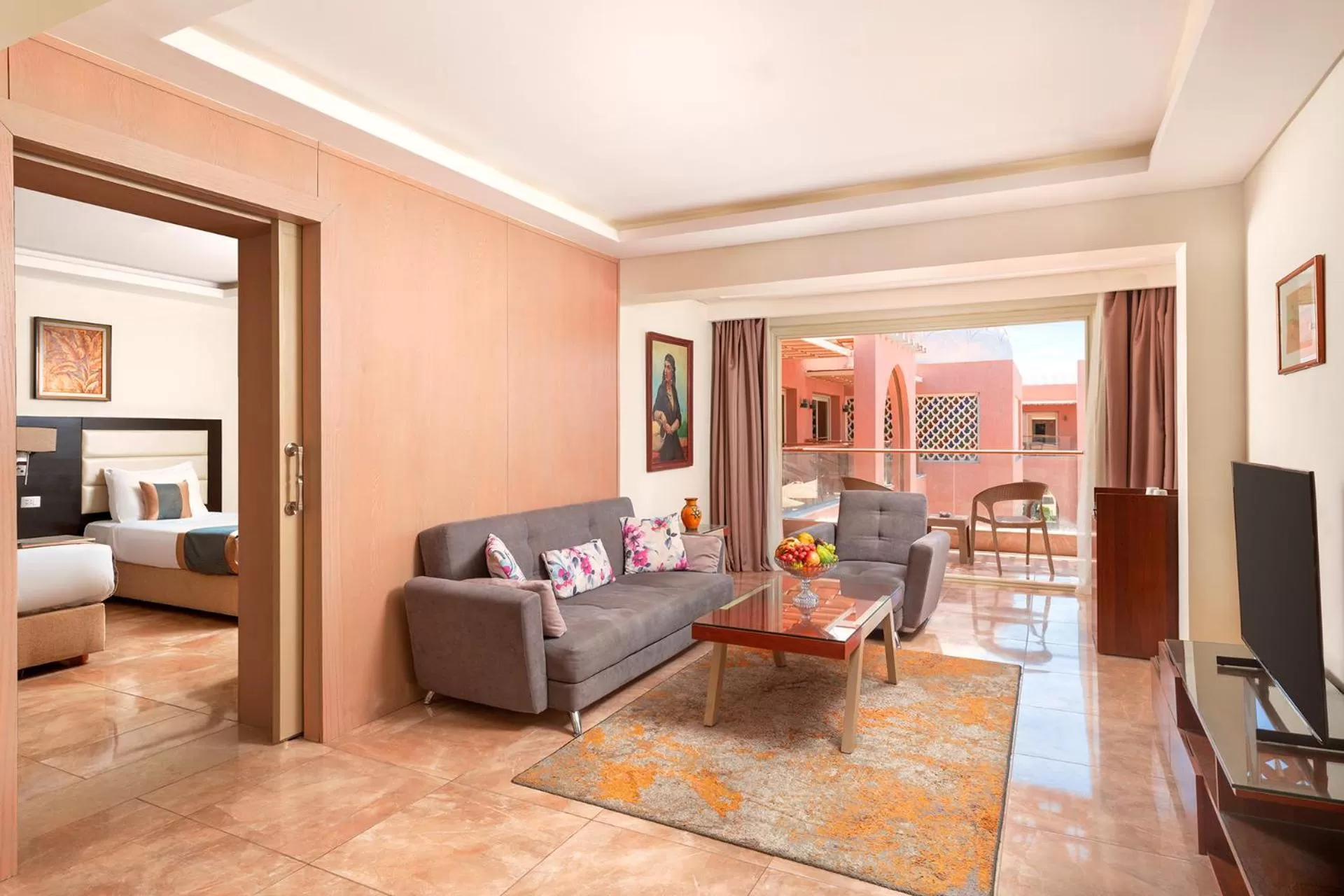 Living room in Pickalbatros Alf Leila Wa Leila Resort - Neverland Hurghada