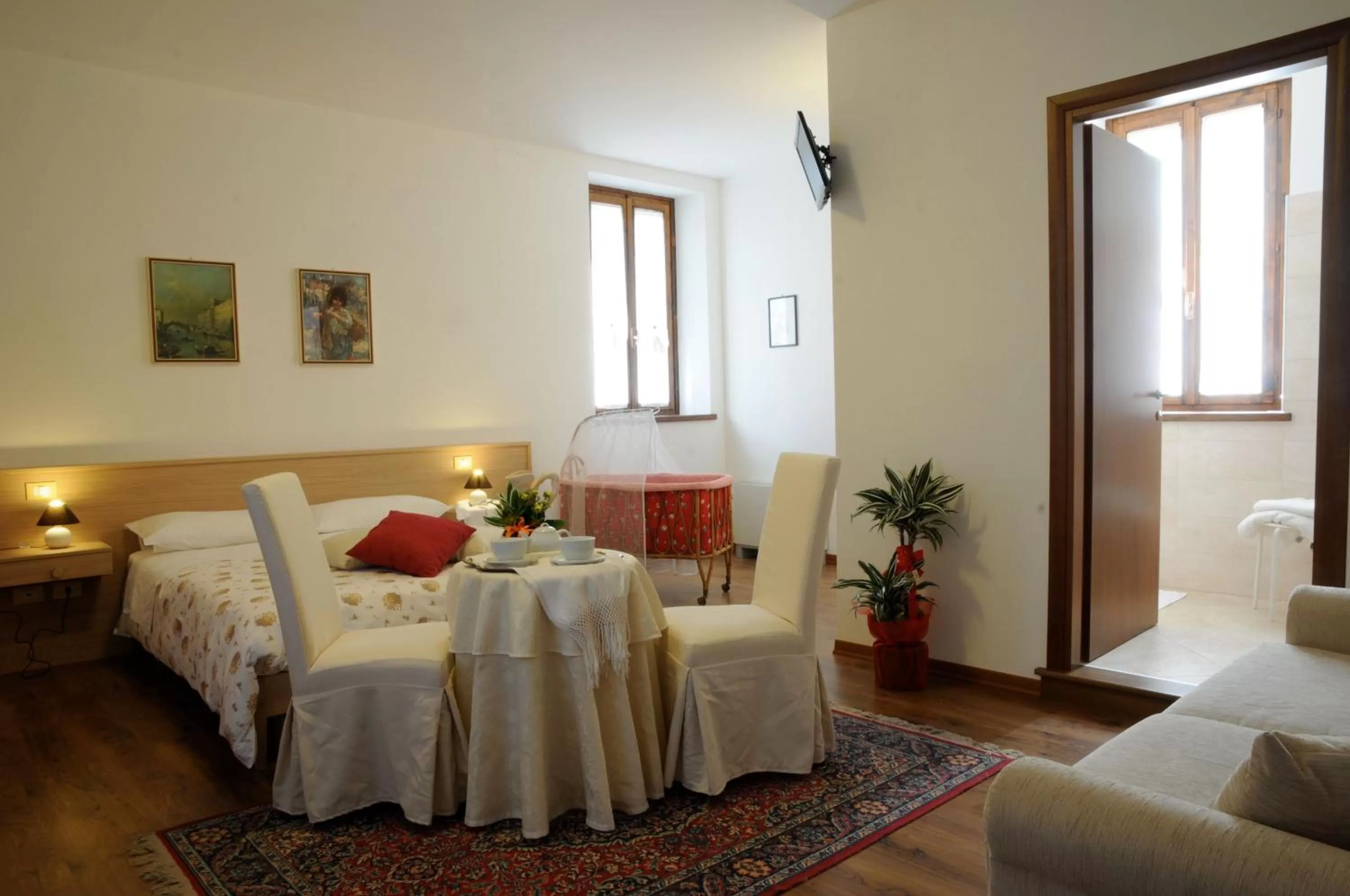 Balcony/Terrace, Bed in Casa Pellis