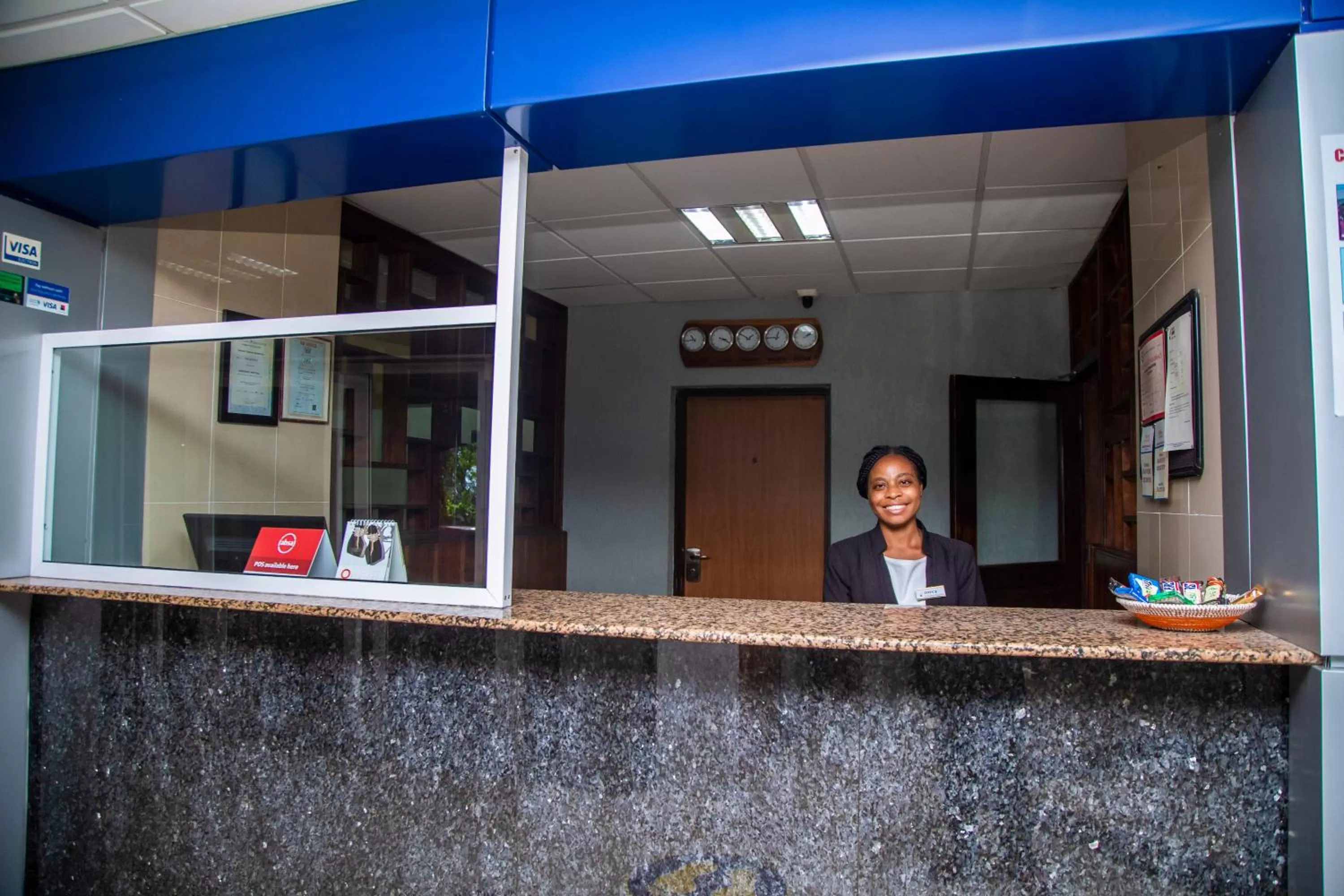Lobby or reception in Airside Hotel