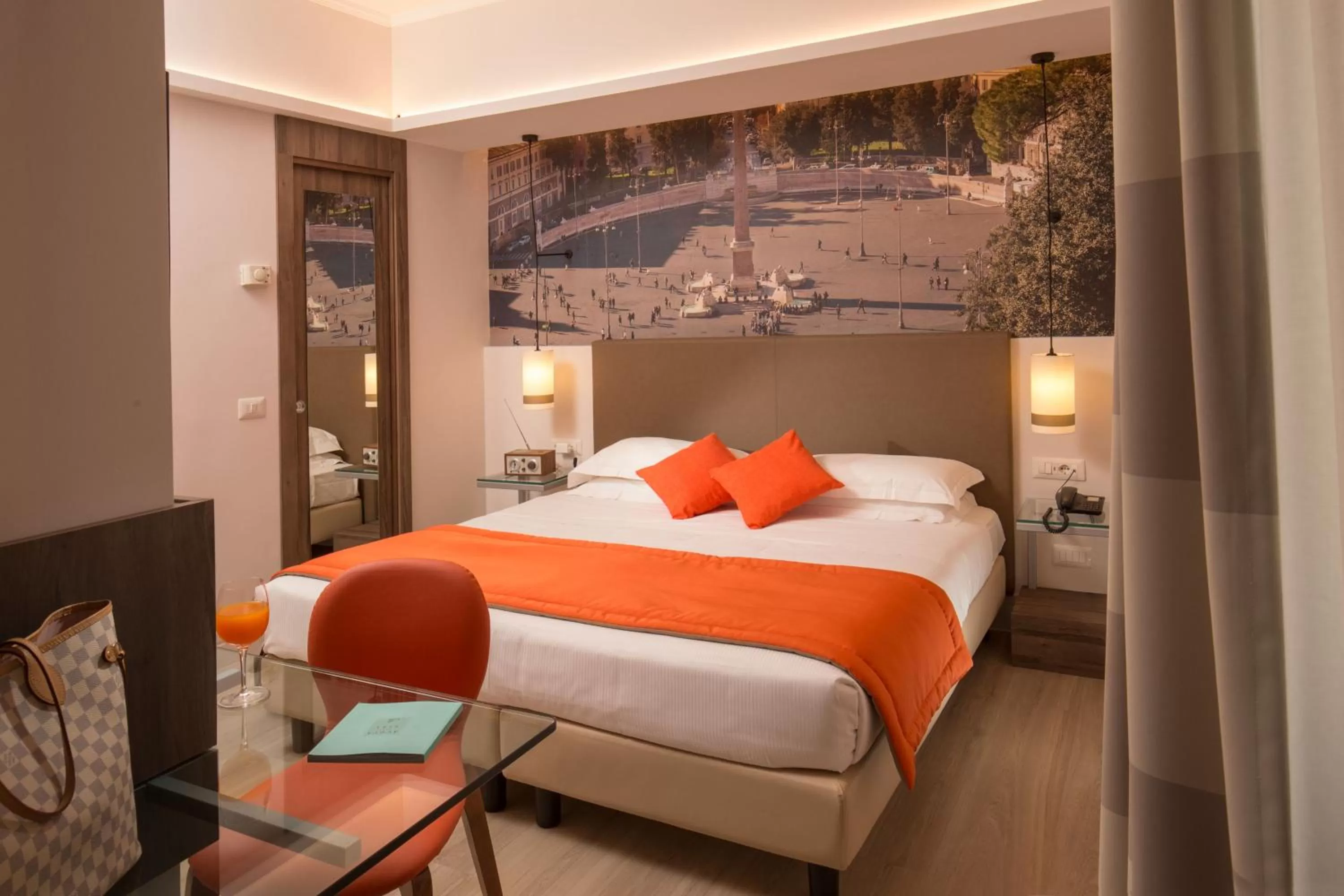 Bed in Hotel Villa Grazioli