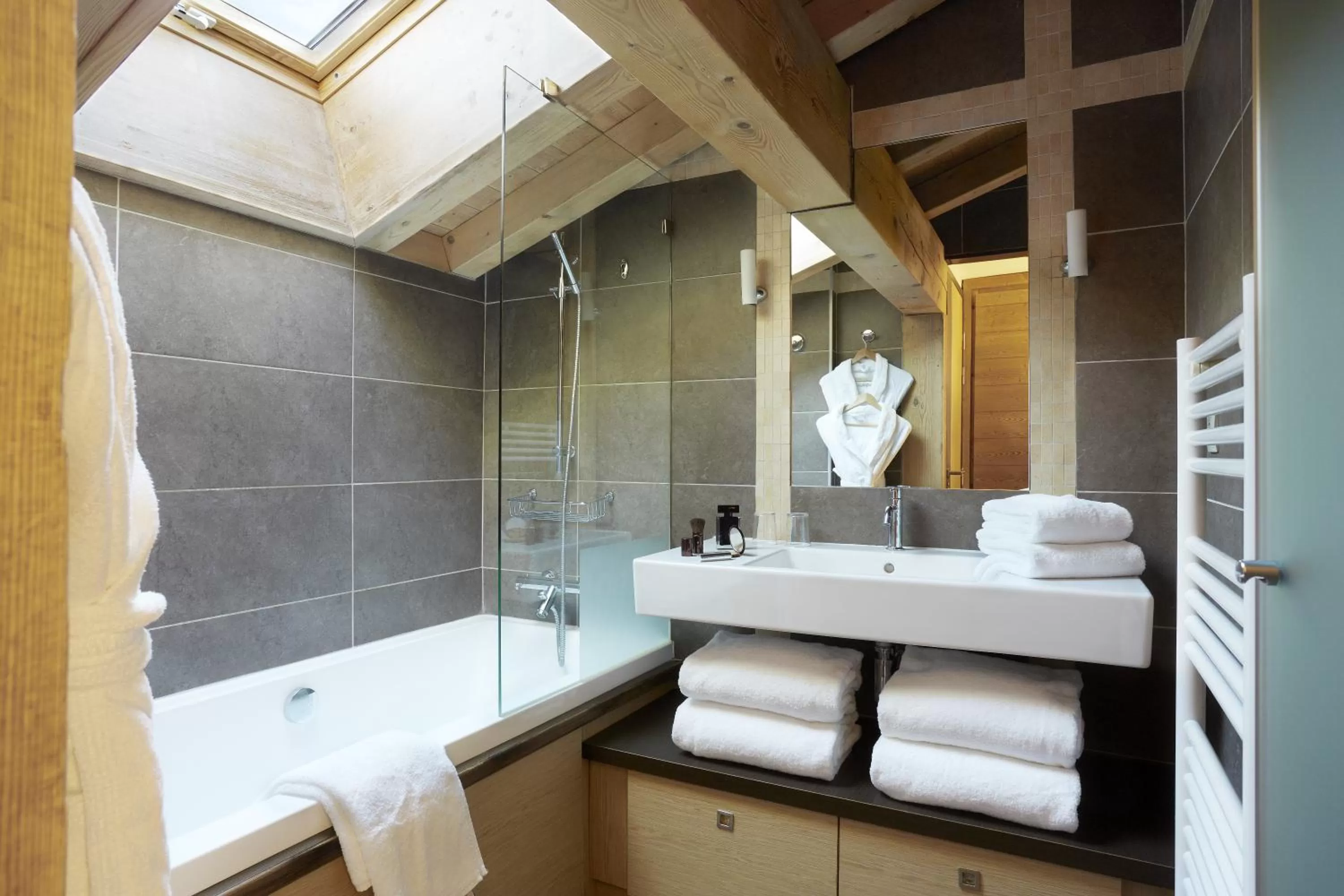 Bathroom in Les Loges Blanches Megève