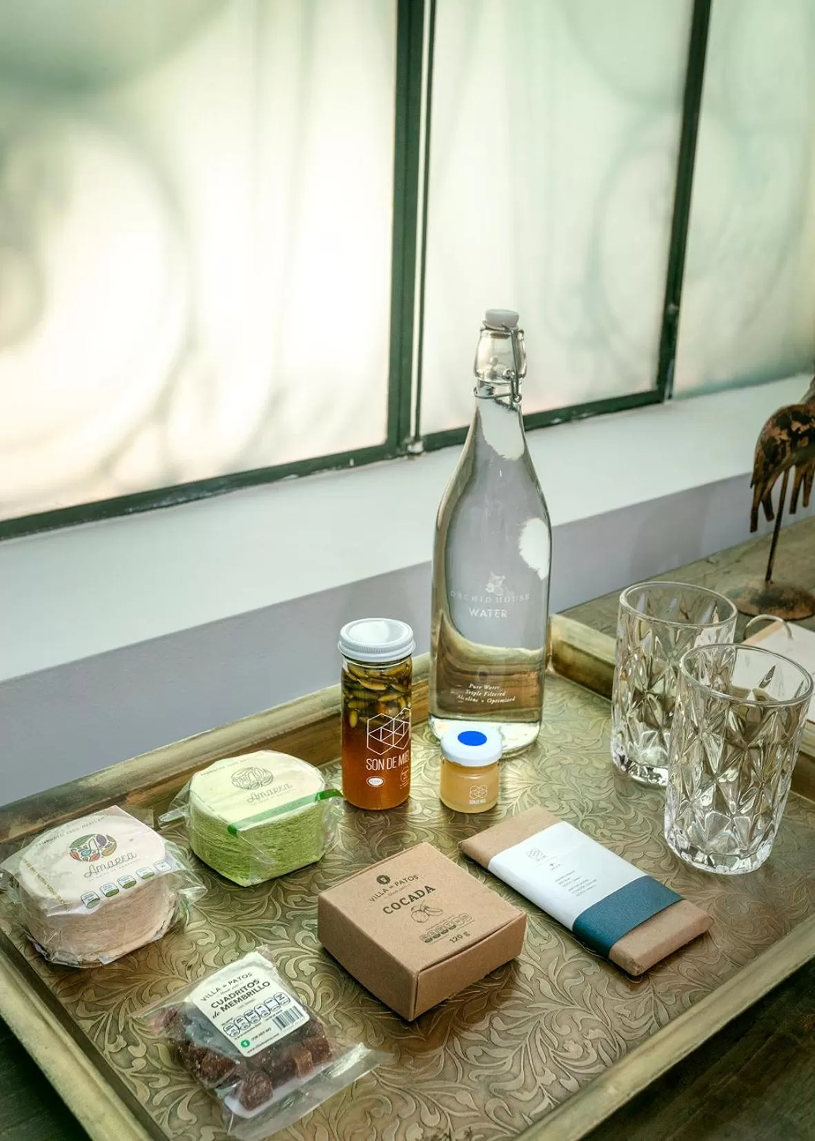 Food and drinks in Orchid House Mexico City