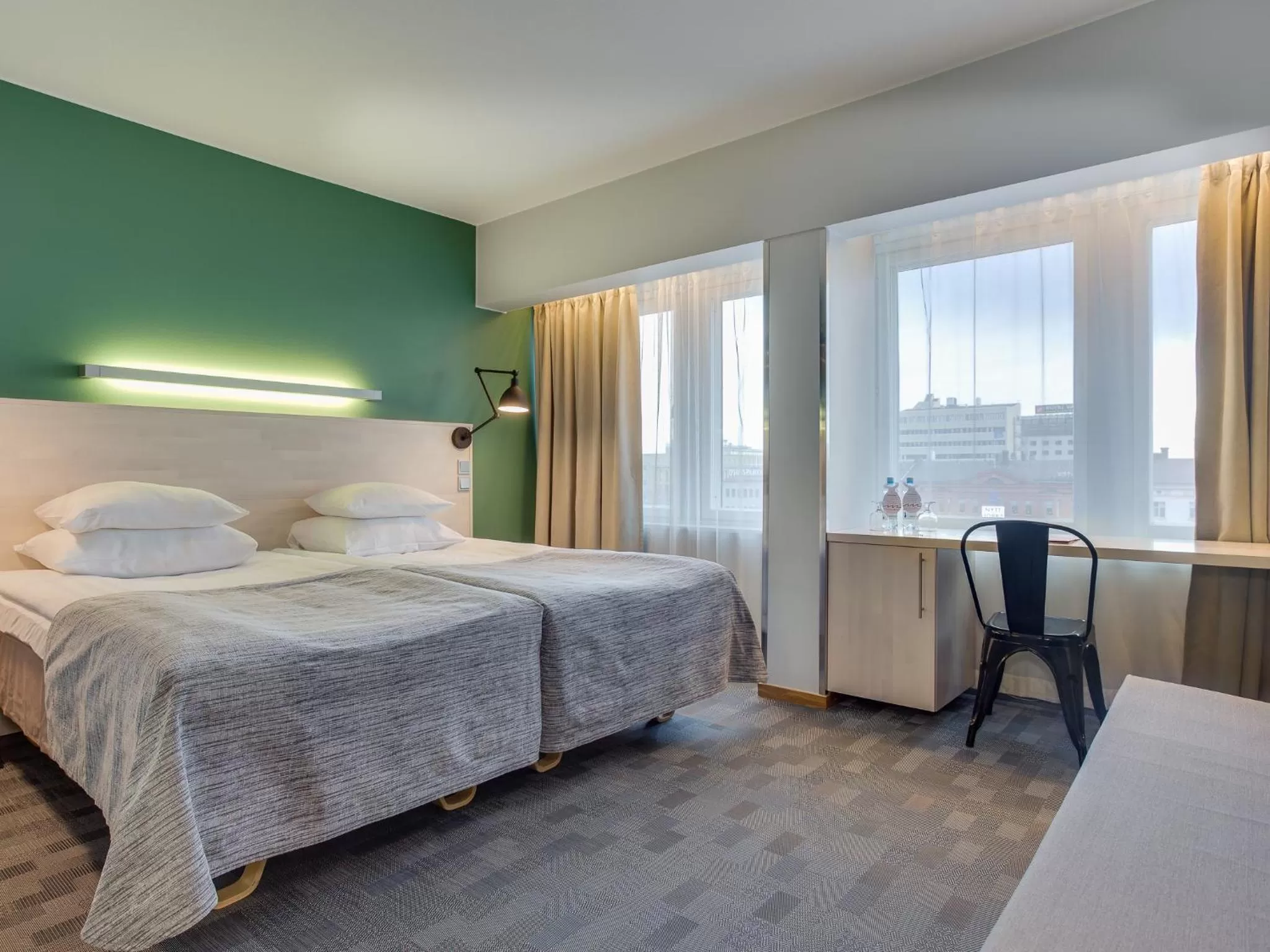 Bed in Original Sokos Hotel Vaakuna Vaasa