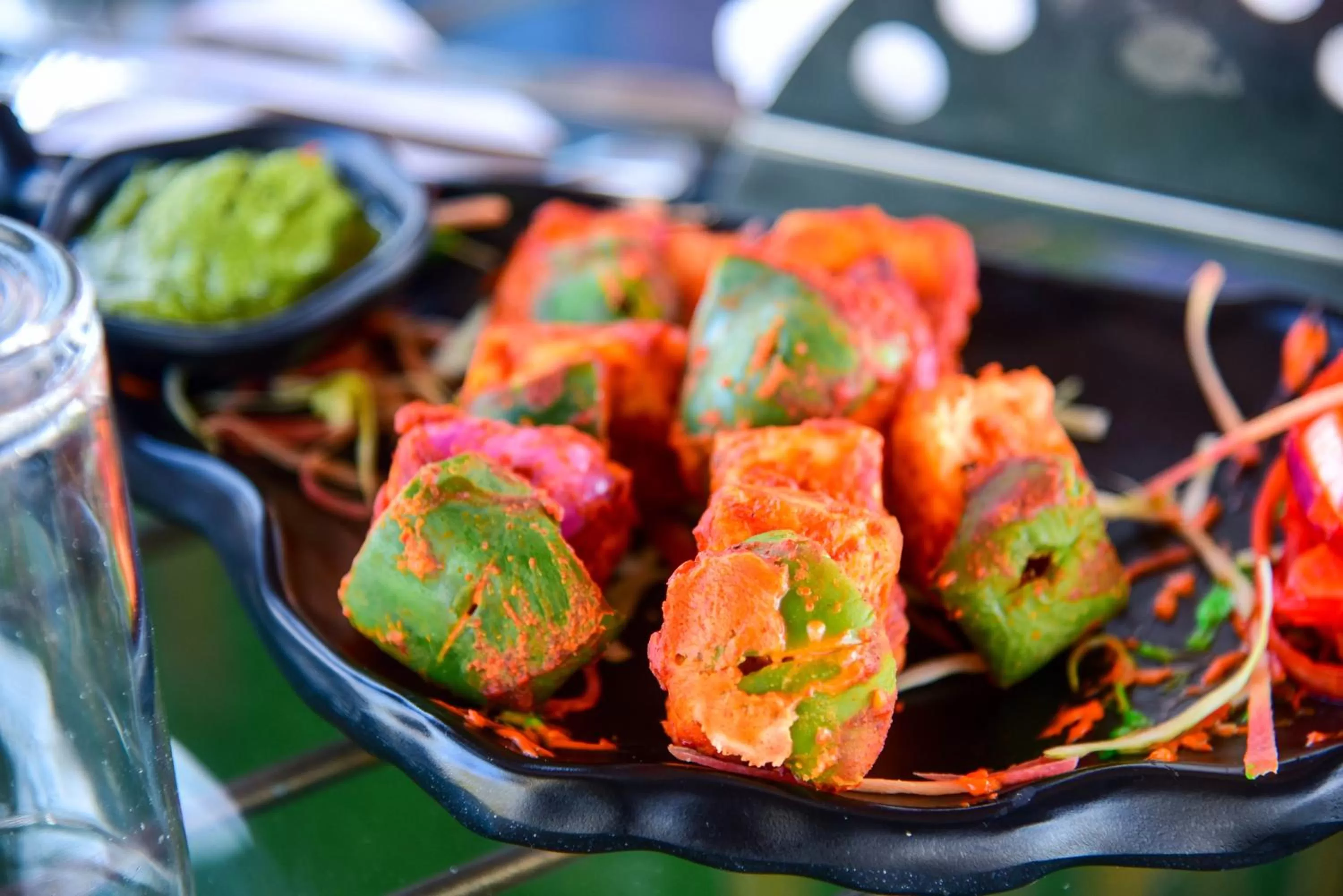 Food close-up in Hotel Casa by the lake
