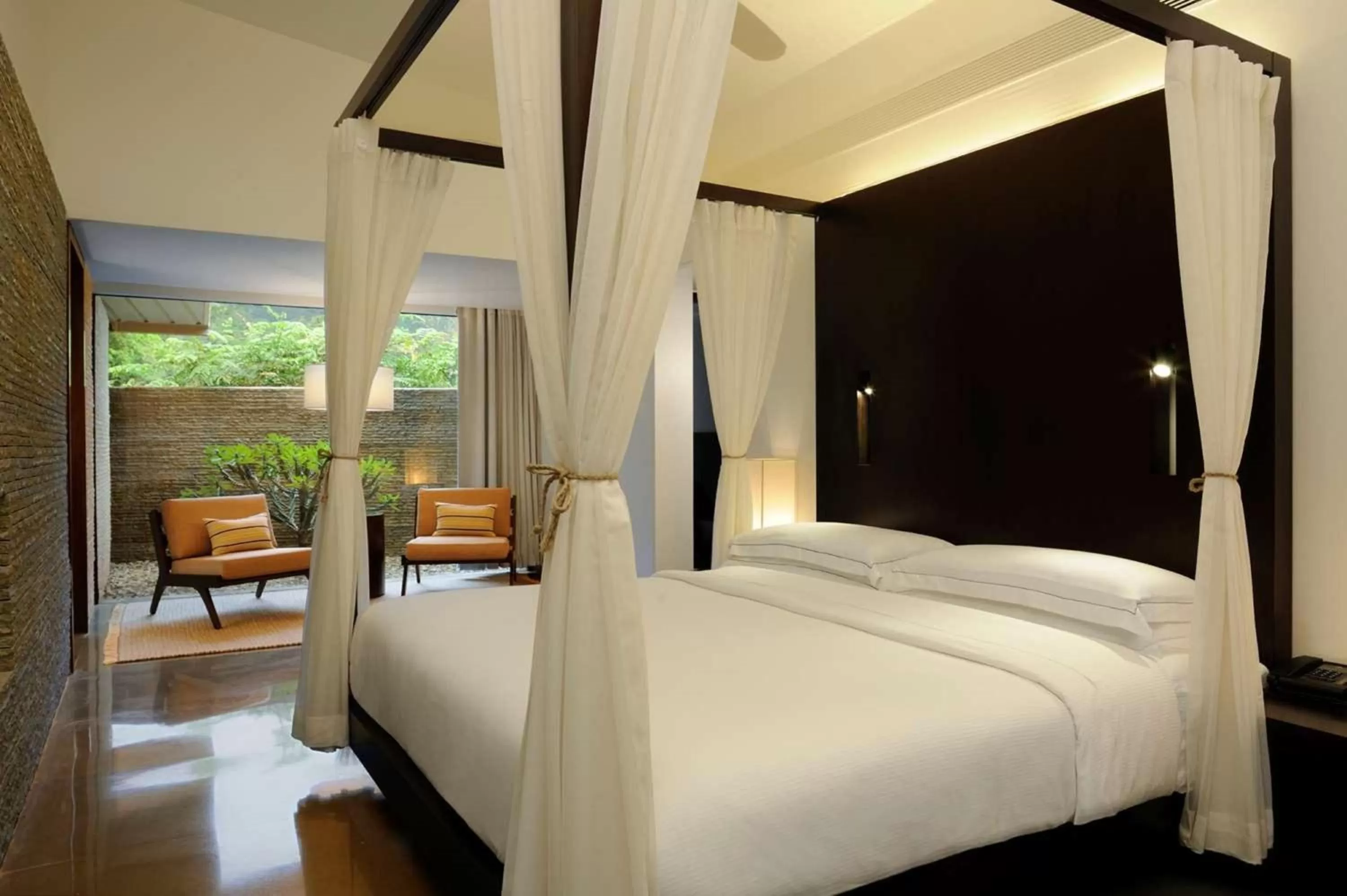 Bed in Dharana at Shillim All Inclusive Luxury Wellness Retreat