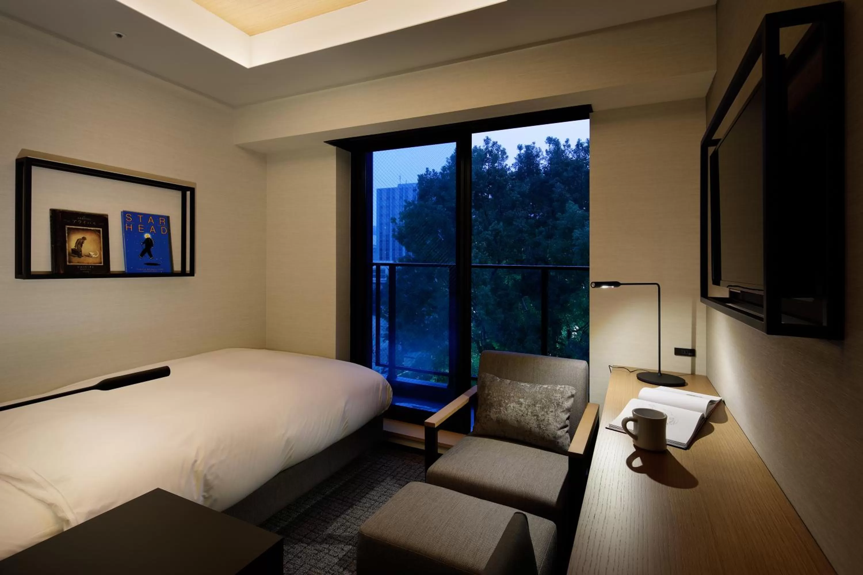 Photo of the whole room, Bed in LAMP LIGHT BOOKS HOTEL nagoya