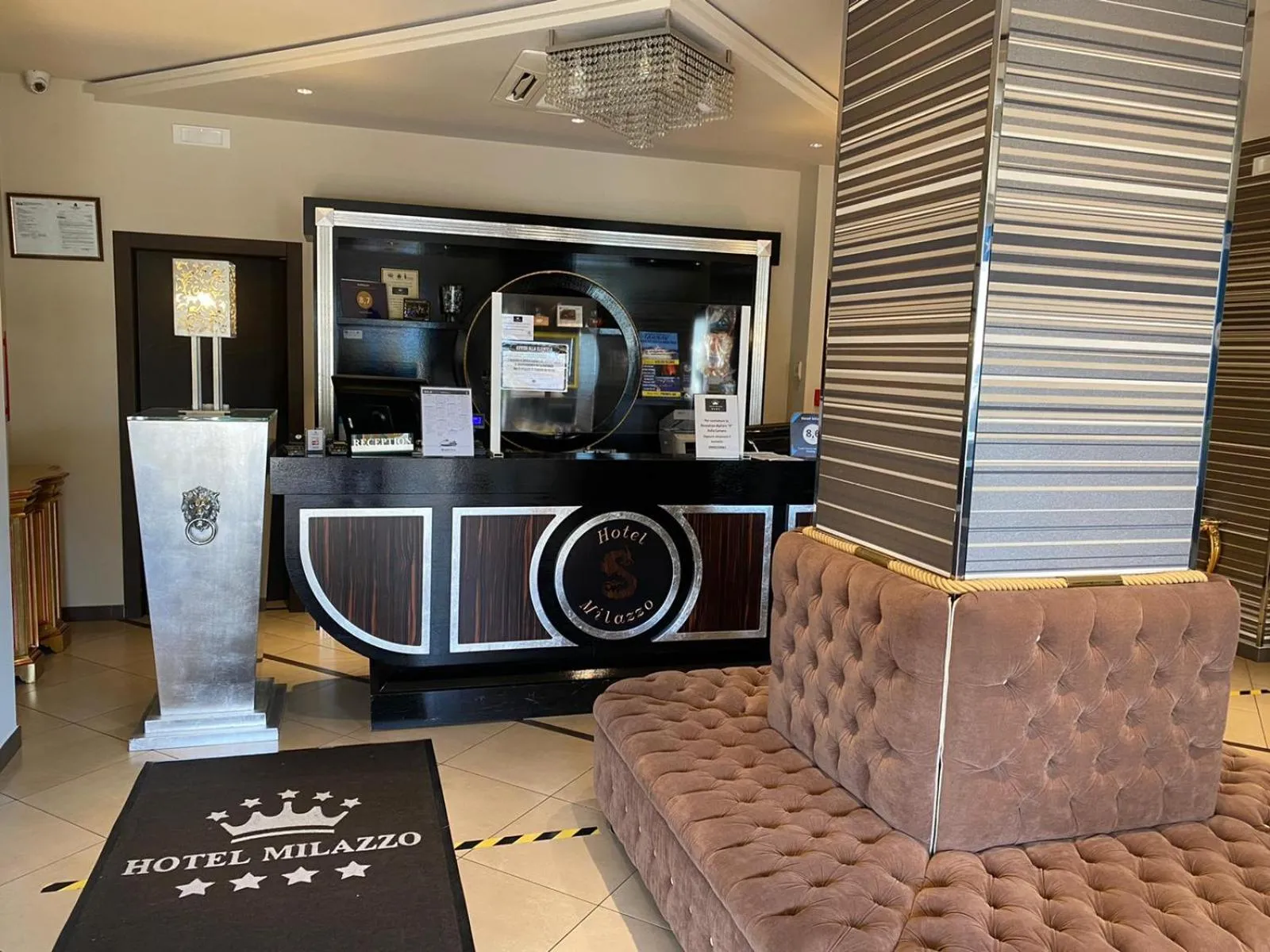 Lobby or reception in Hotel Milazzo