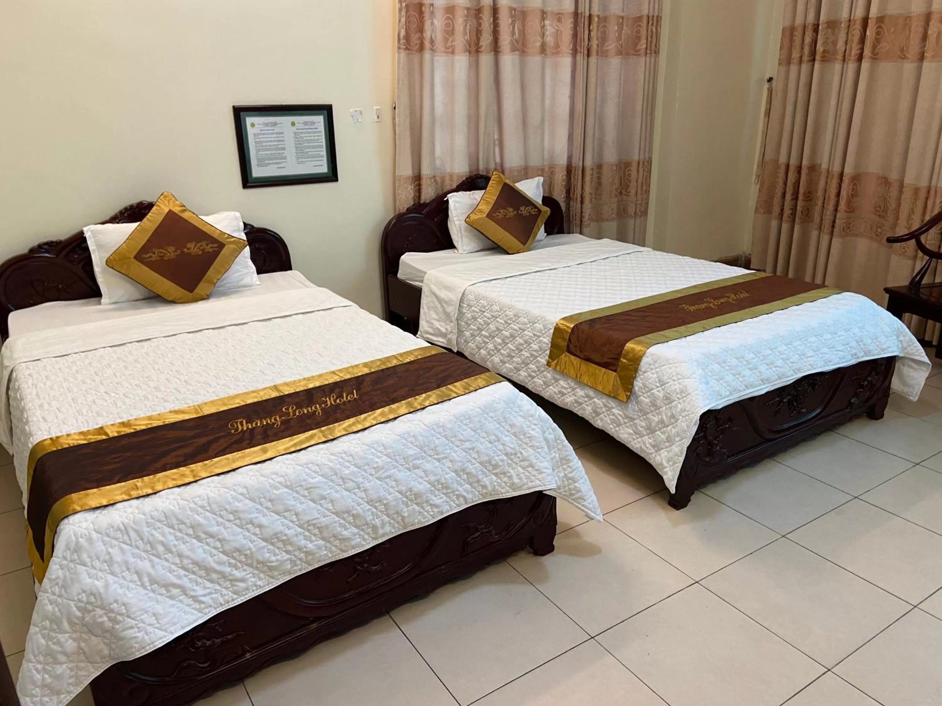 Bed in Thang Long Hotel