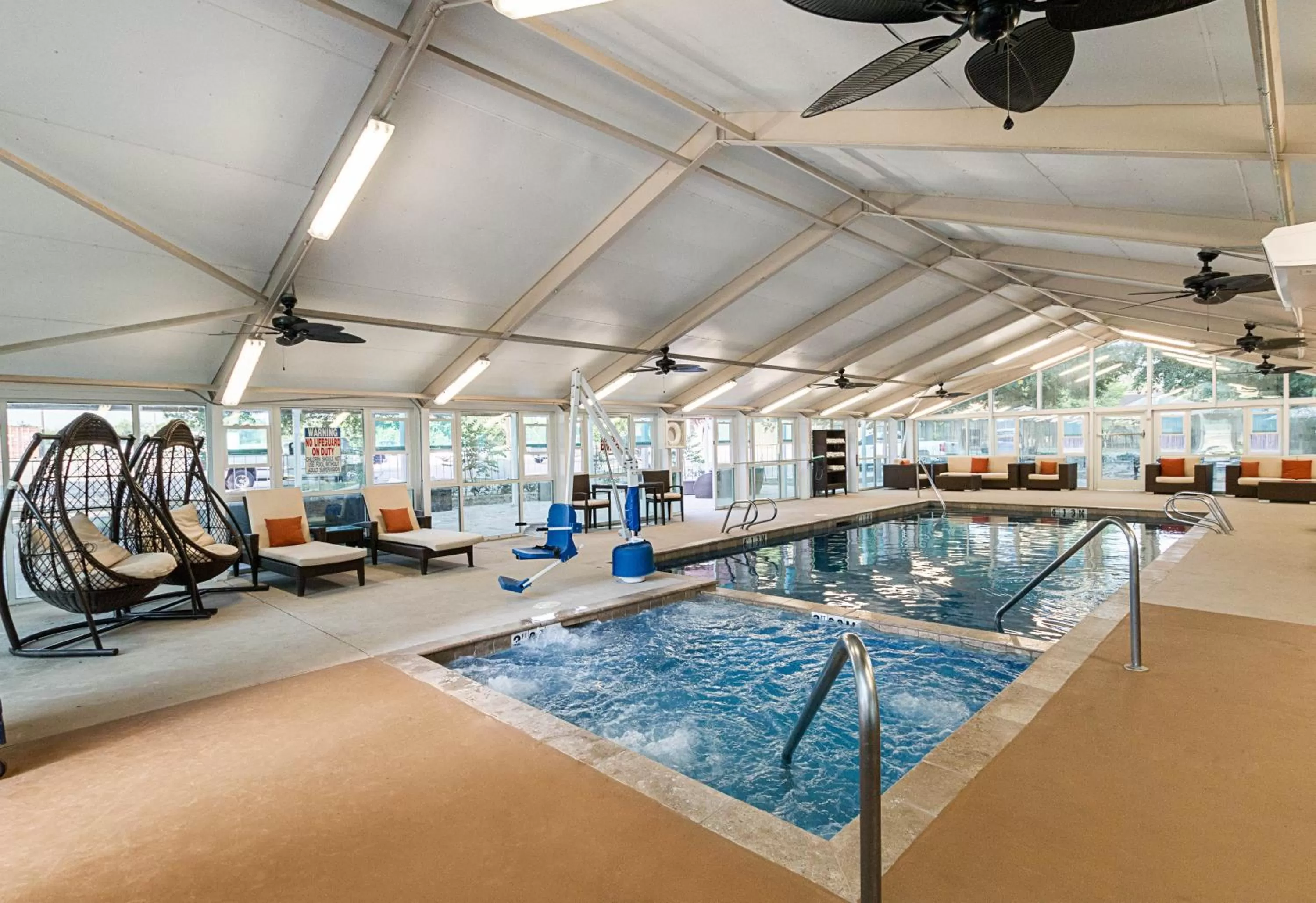 Swimming pool in Clarion Hotel San Angelo near Convention Center