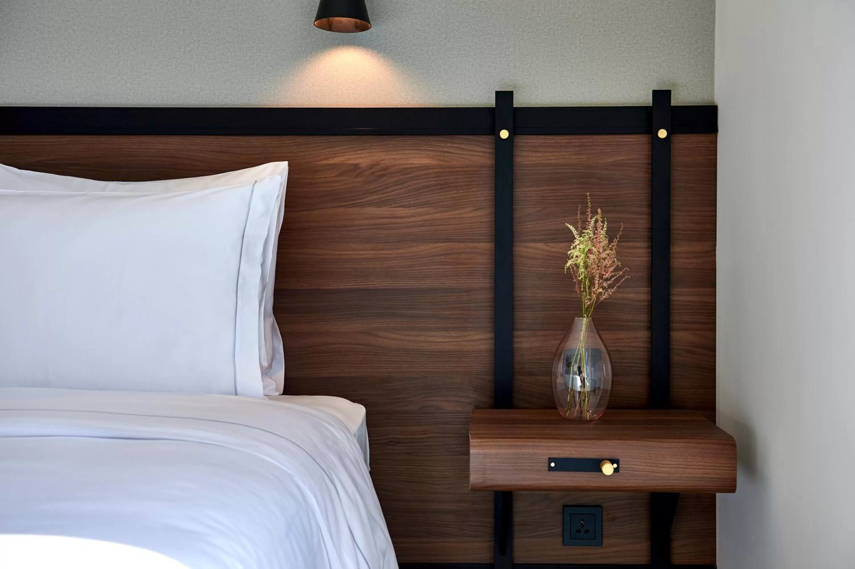 Decorative detail, Bed in FORM Hotel Al Jaddaf, Dubai, a Member of Design Hotels