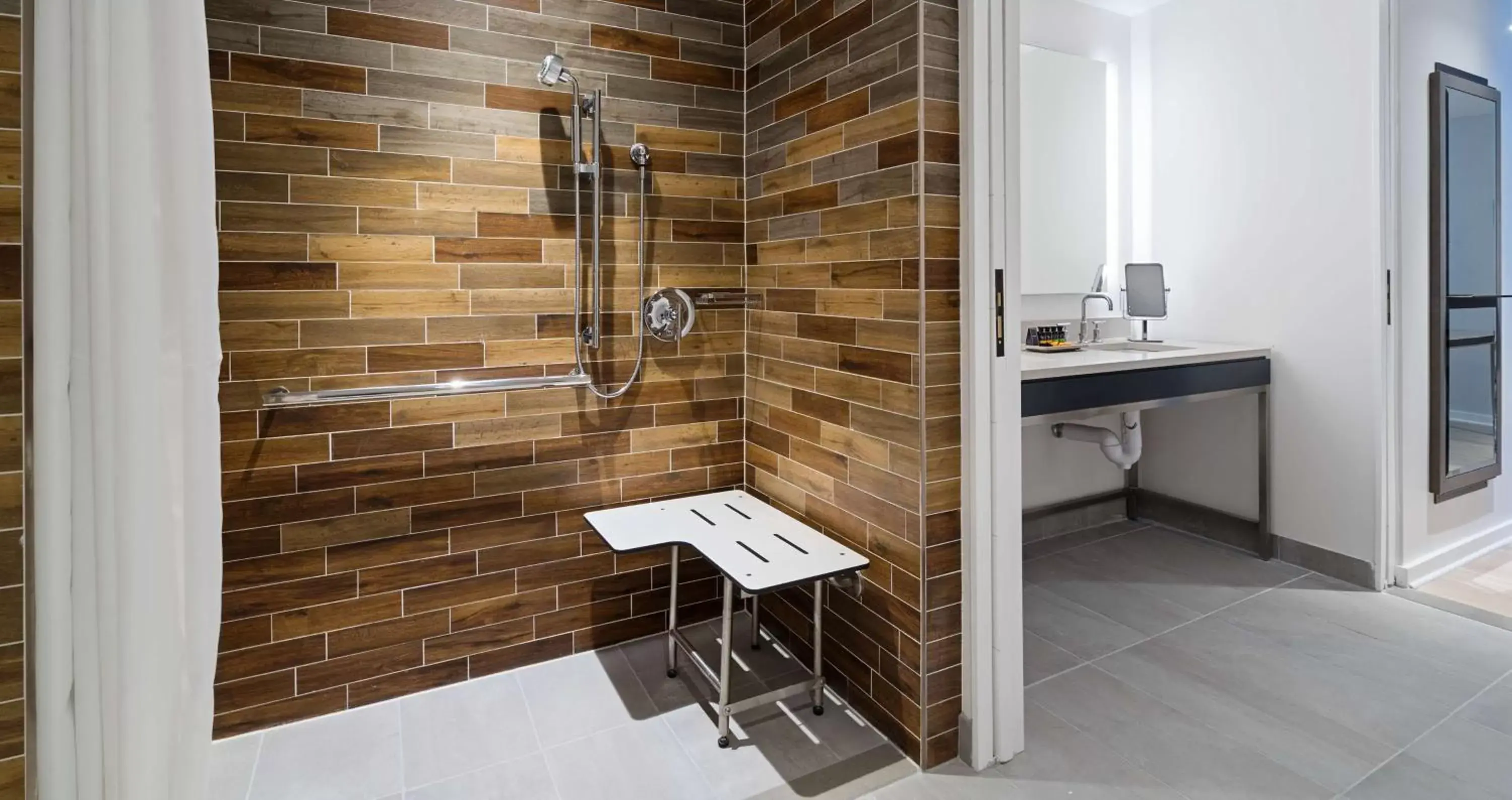 Queen Room with River View/Mobility Accessible with Roll In Shower in Canopy By Hilton Washington DC The Wharf Queen Room with River View/Mobility Accessible with Roll In Shower in Canopy By Hilton Washington DC The Wharf