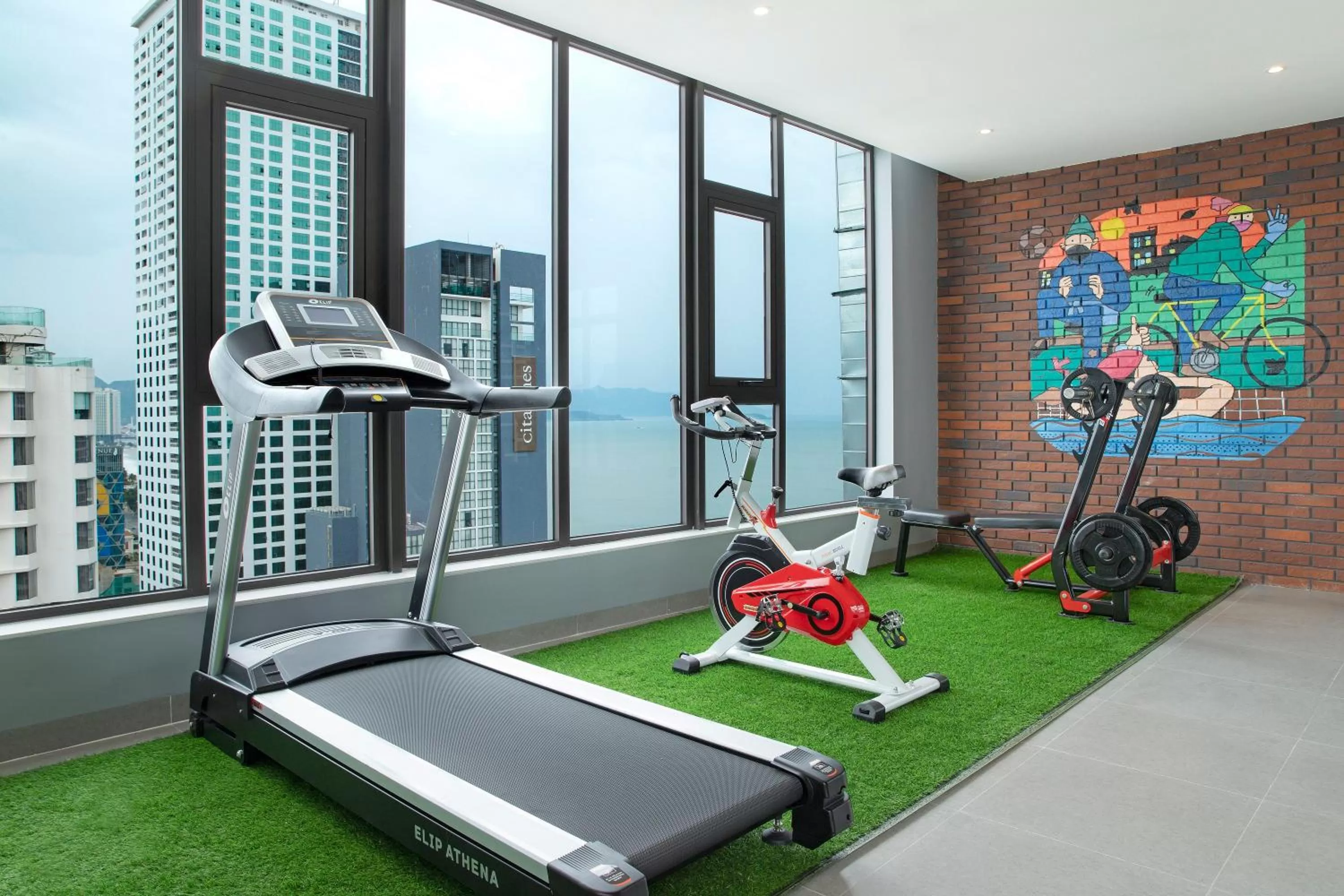 Fitness centre/facilities in Seana Hotel