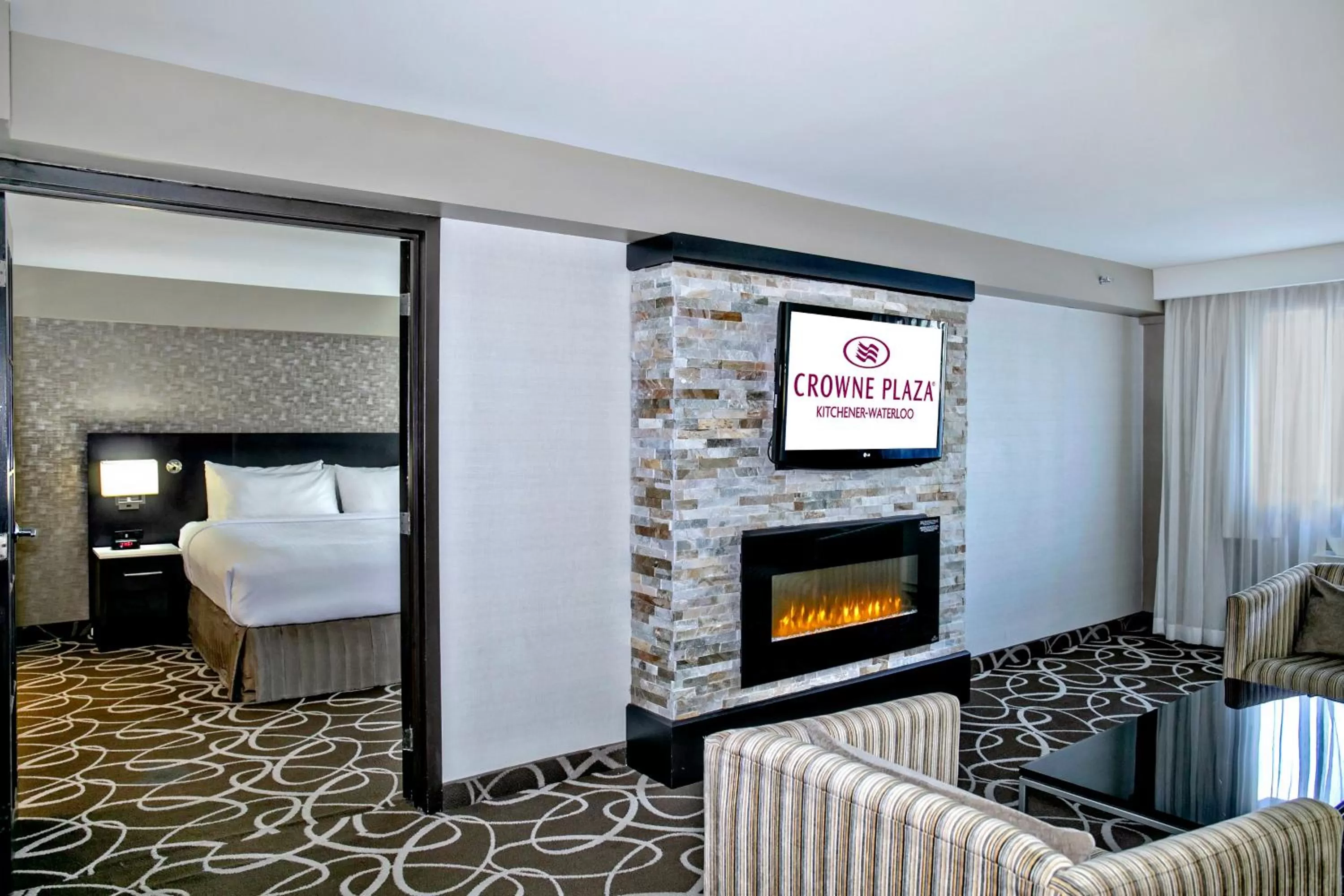 Bedroom, Bed in Crowne Plaza Kitchener-Waterloo by IHG