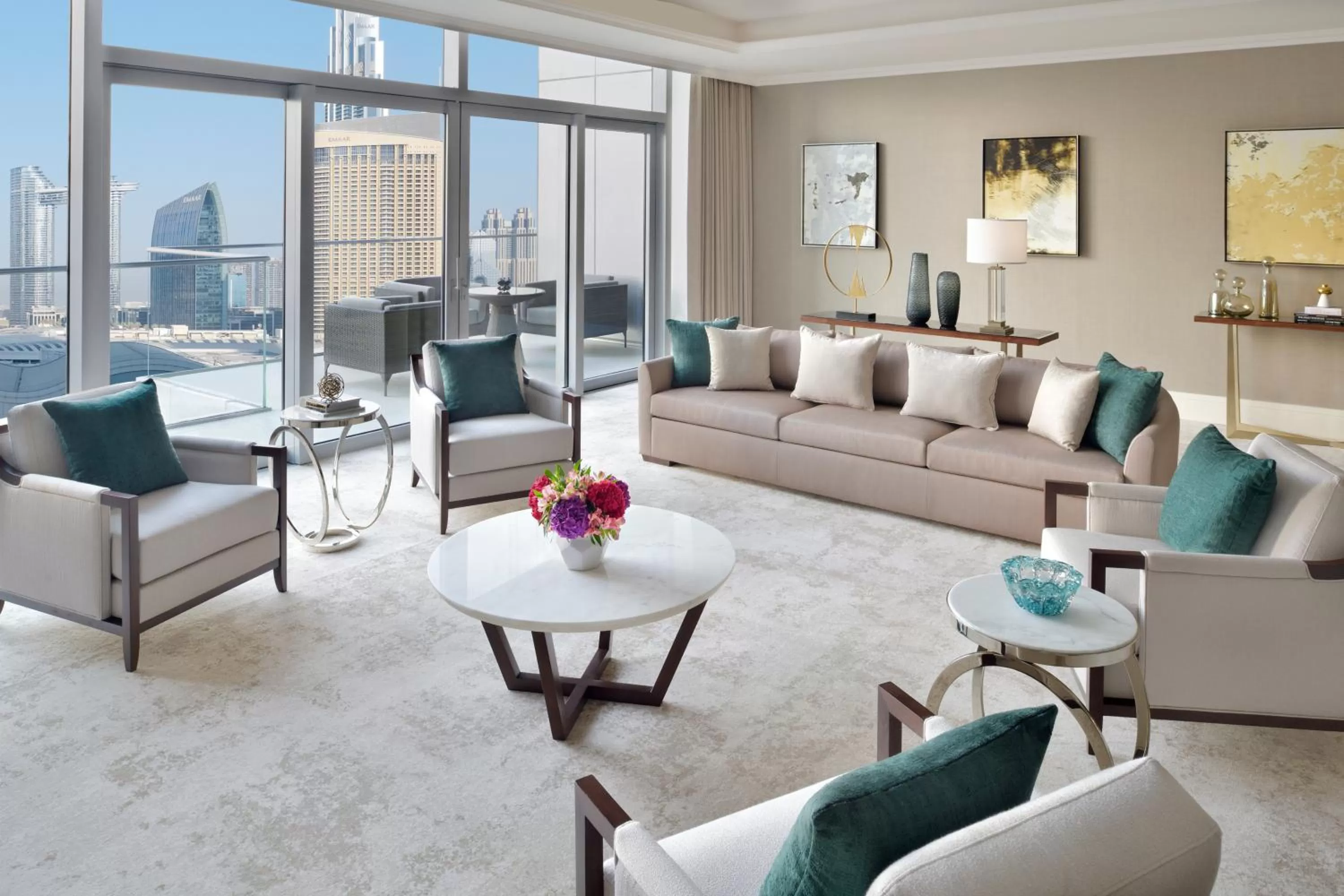 Living room in Address Dubai Mall