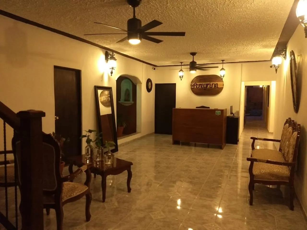 Lobby or reception in Hotel Peregrina