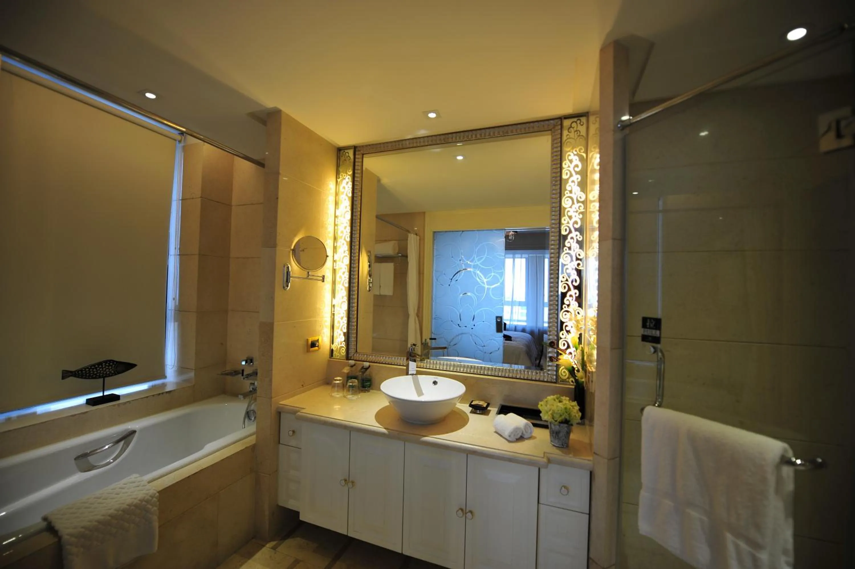 Bathroom in Wealthy All Suite Hotel Suzhou