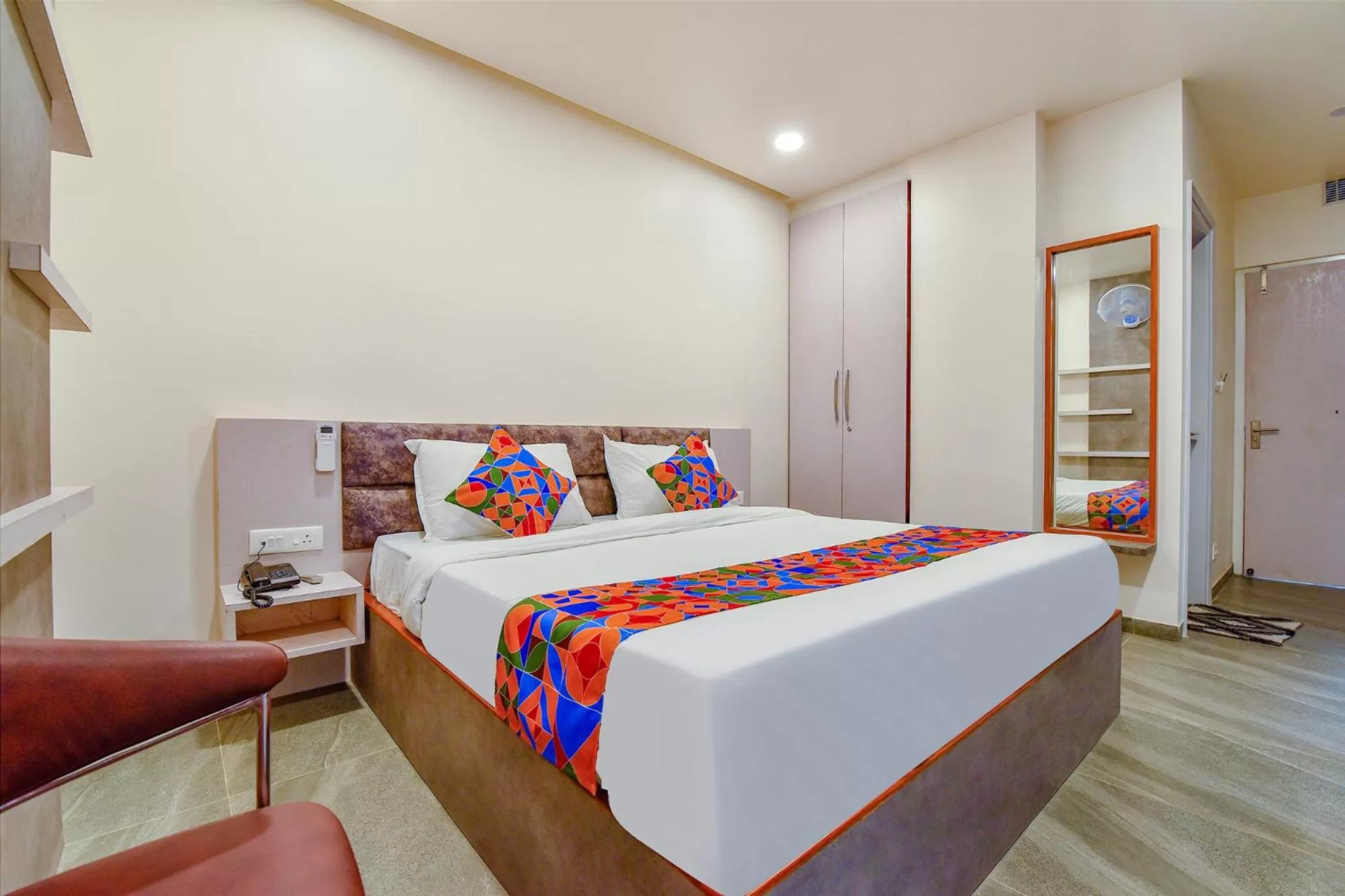Bed in FabHotel Prime Rudra