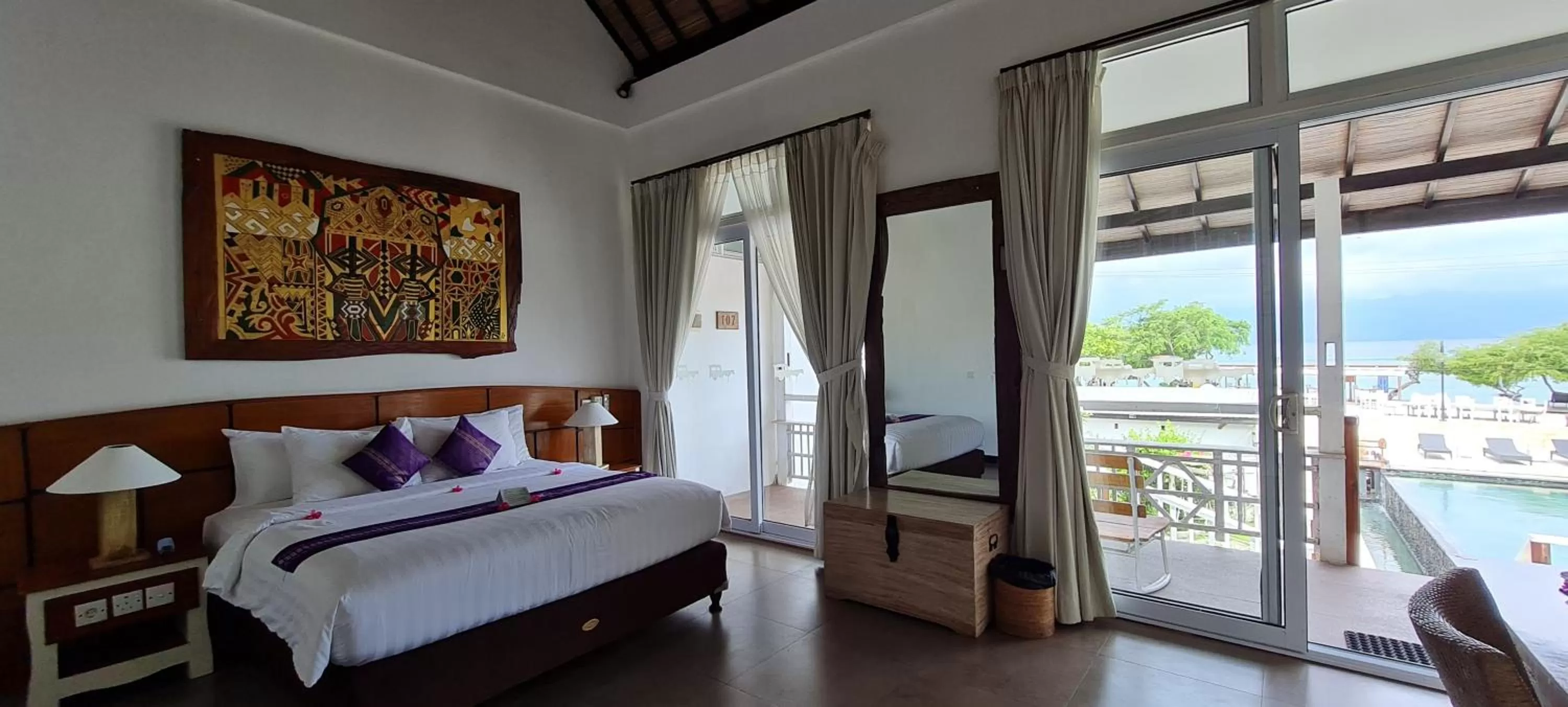 Bedroom, Bed in The Trawangan Resort