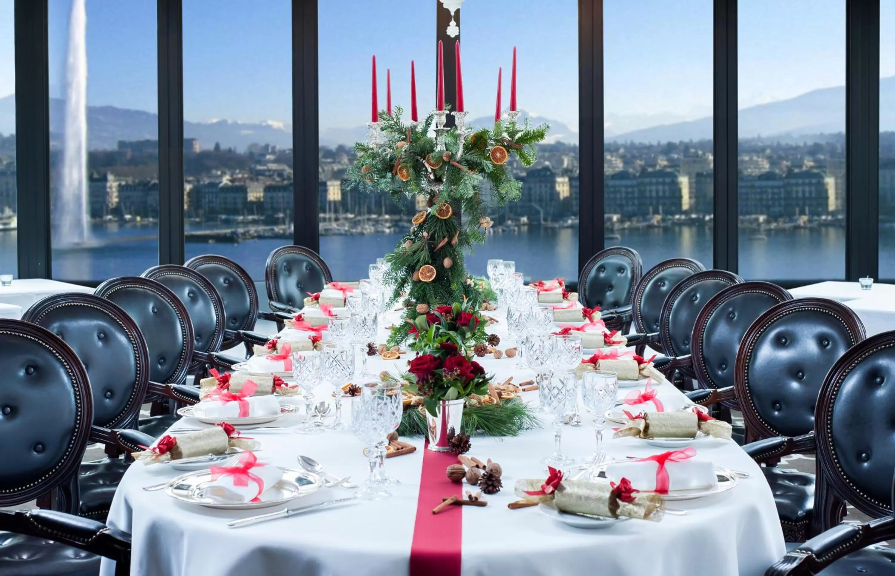 Dining area in Hotel d'Angleterre