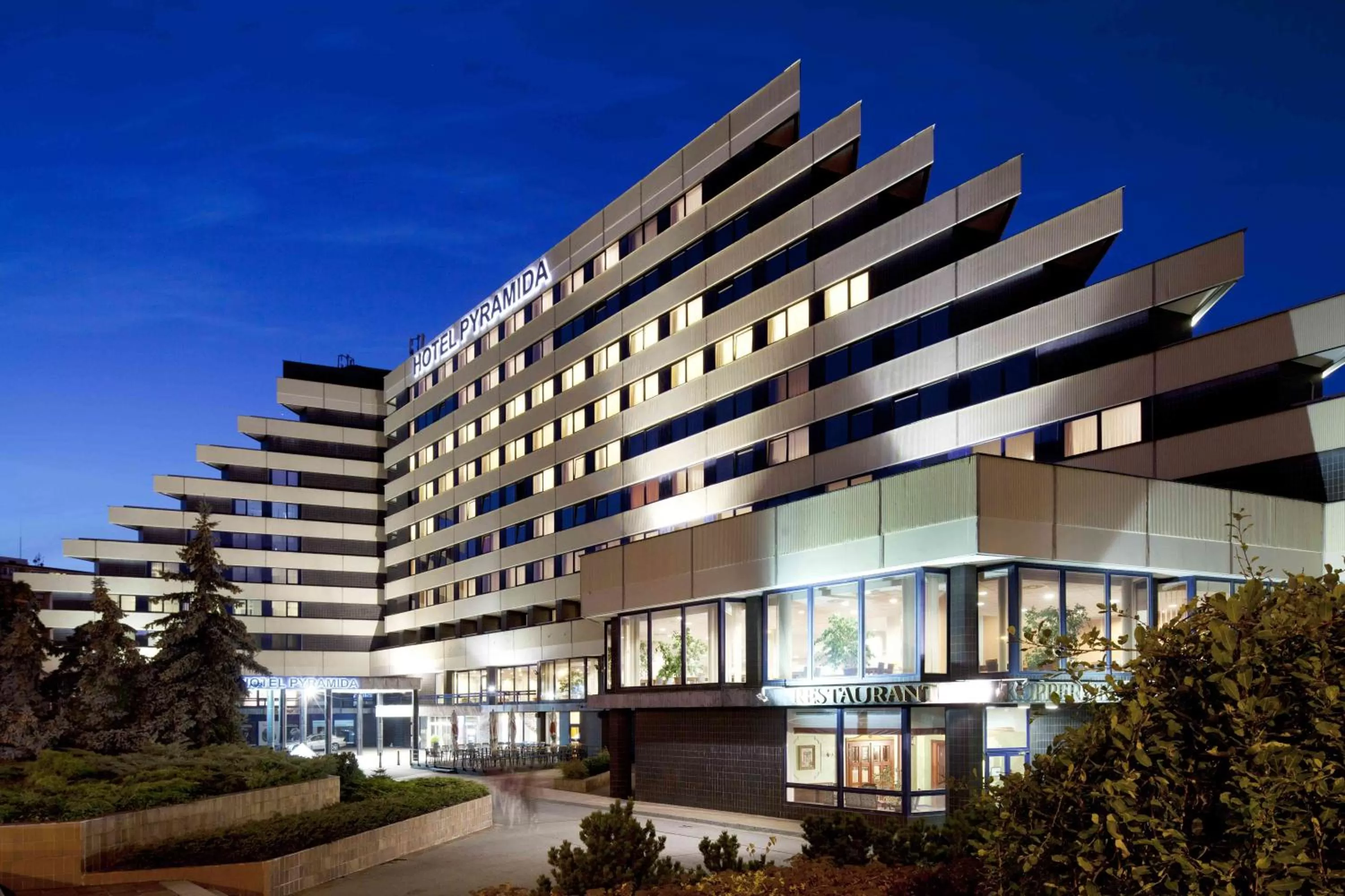 Facade/entrance in OREA Hotel Pyramida Praha