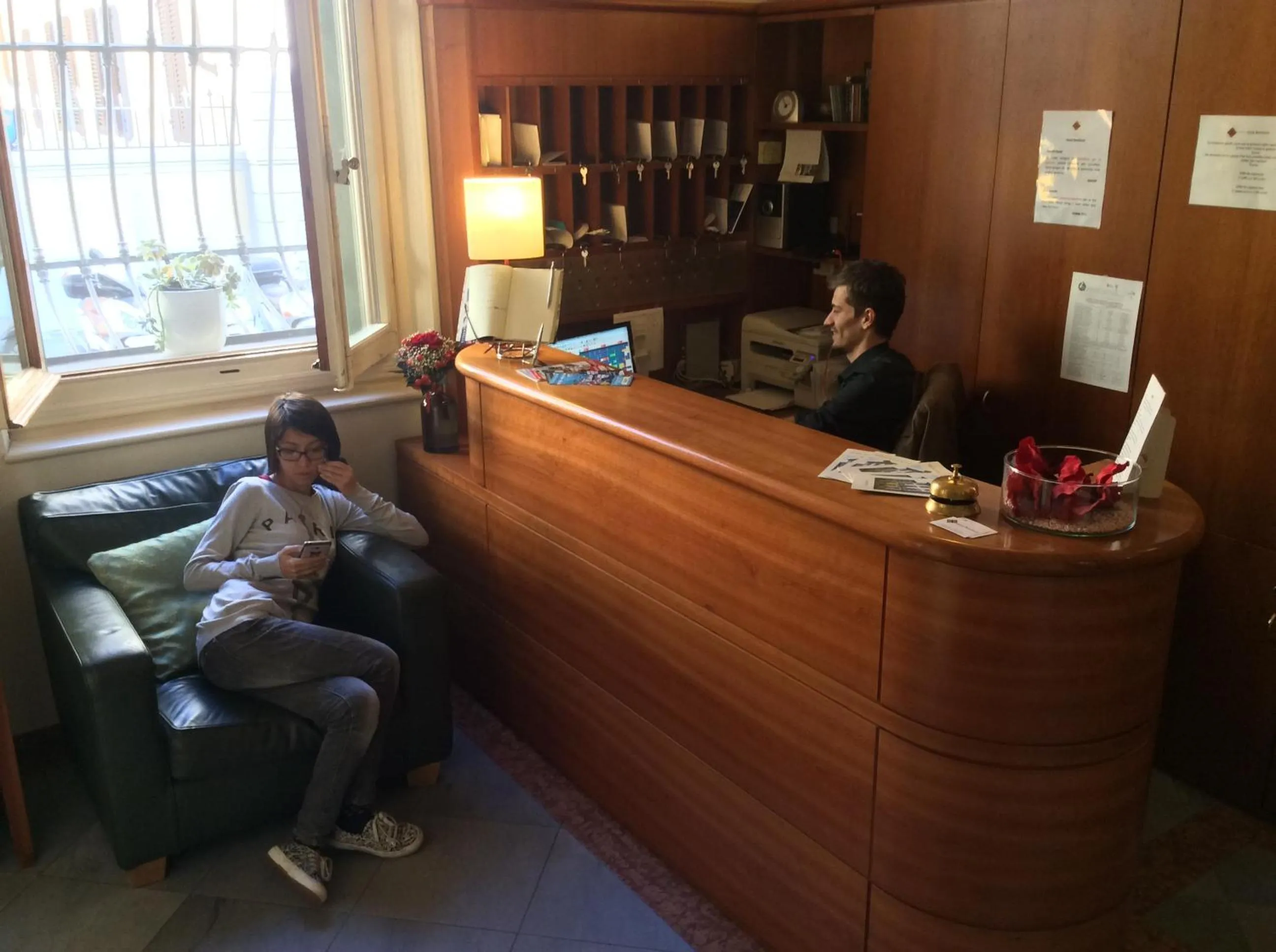 Lobby or reception in Hotel Bonifacio